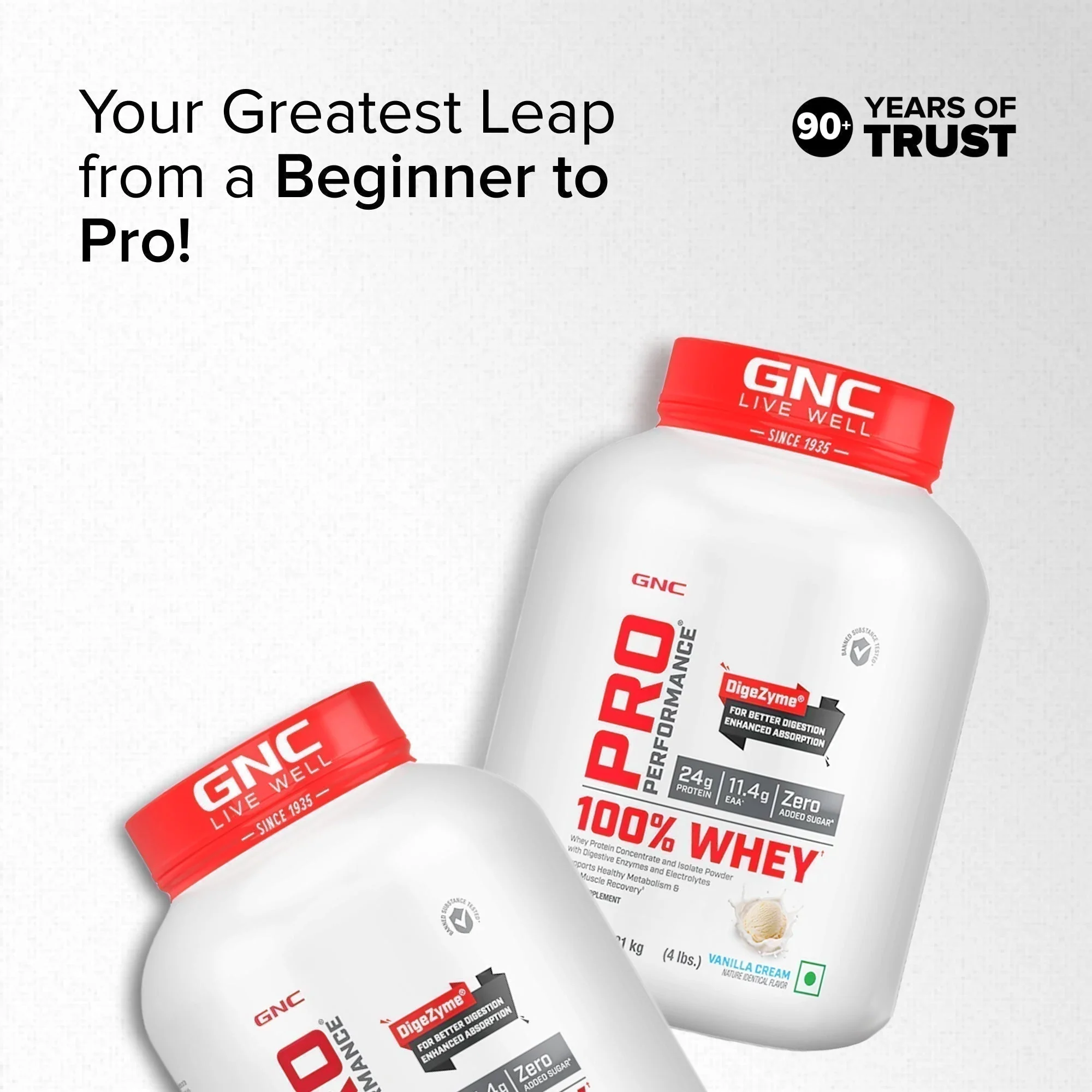 100% Whey Protein 4 lbs -Vanilla Cream - Image 4