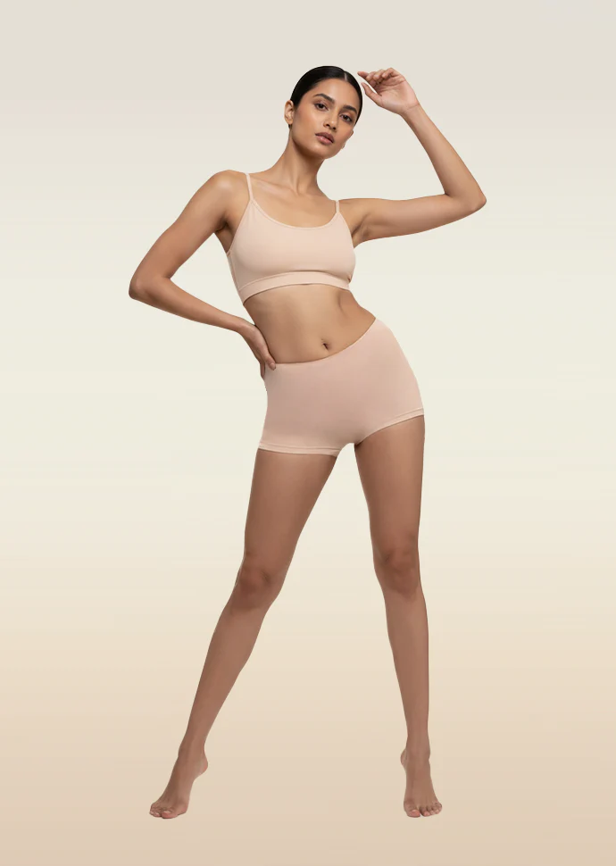 2 Pack - Beige Absorbent Boyshorts - Image 5