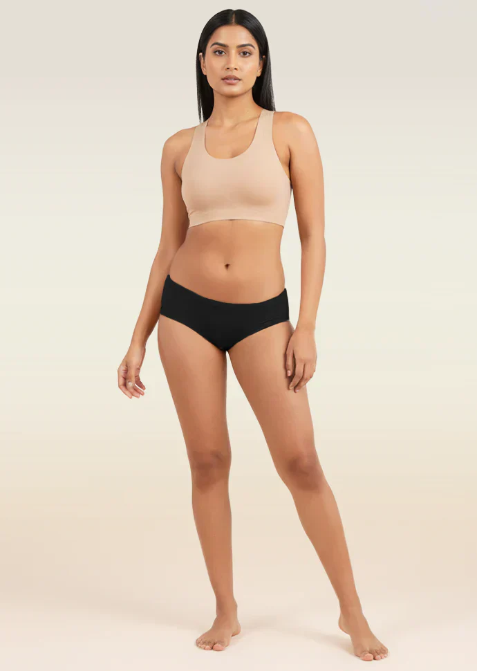 2 Pack - Black Low-waist Absorbent Underwear - Image 8