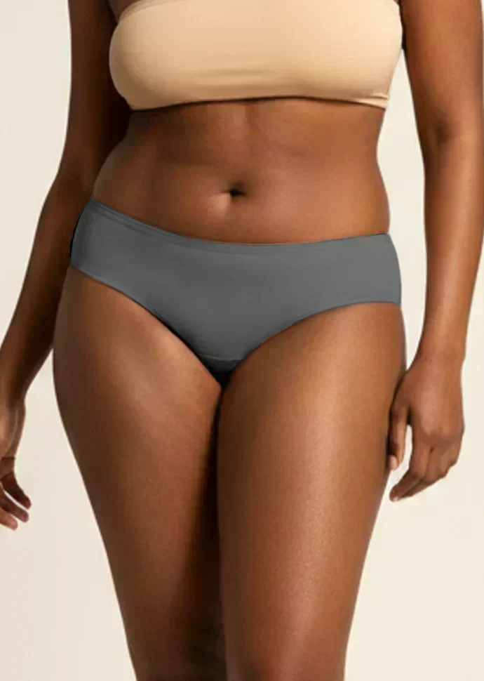2 Pack - Grey Low-waist Absorbent Underwear - Image 5