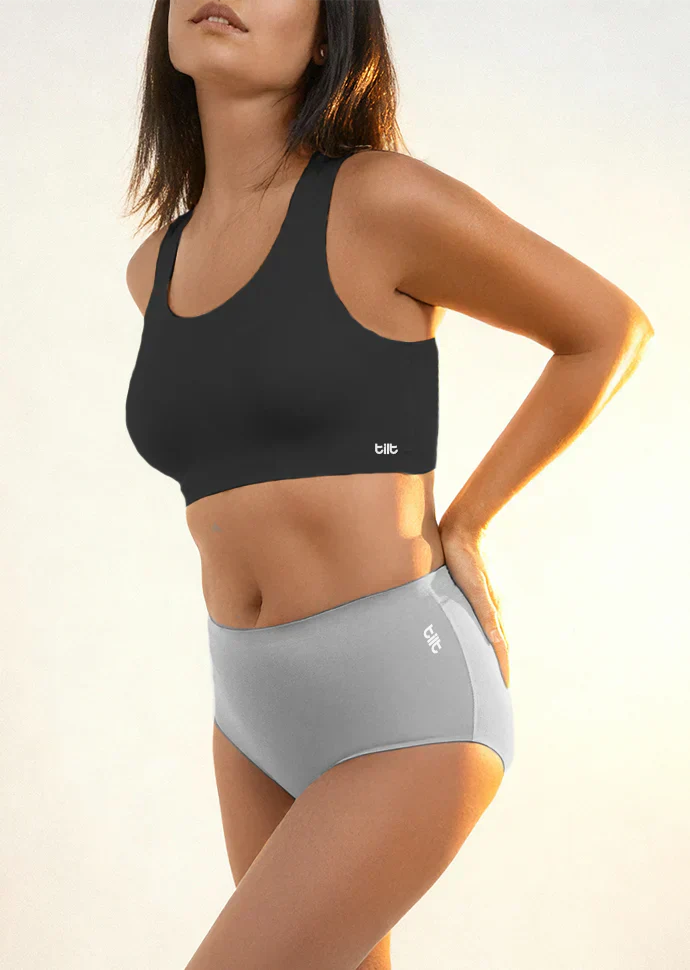 3 Pack - Grey Seamless Underwear - Image 7