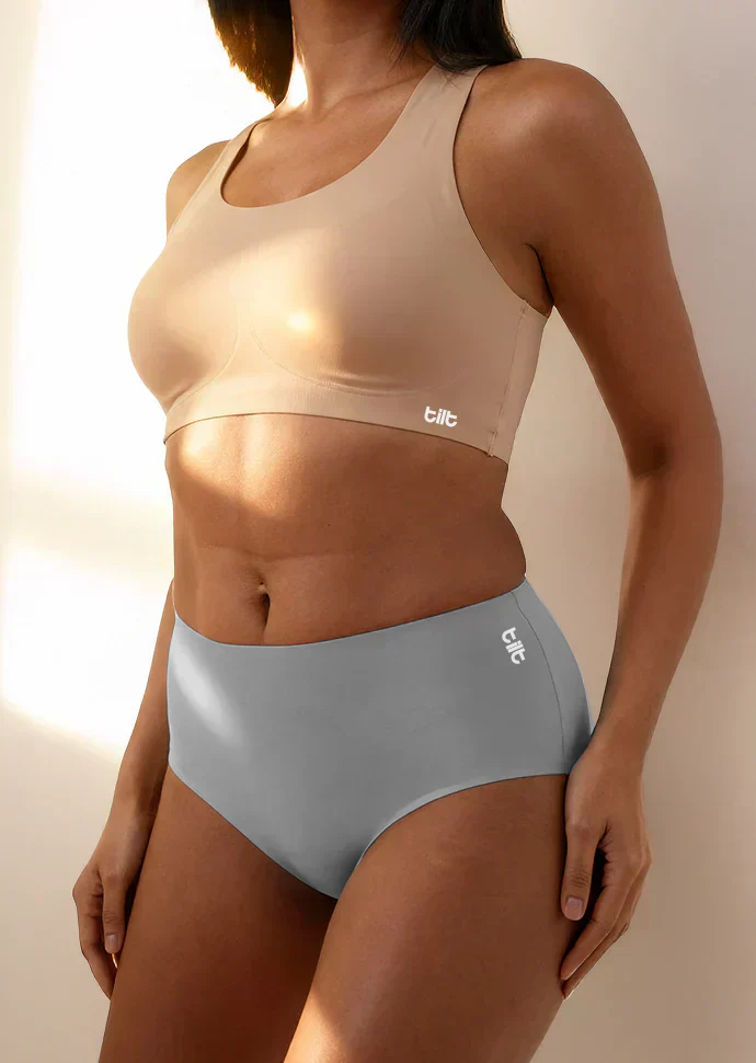 3 Pack - Grey Seamless Underwear - Image 8