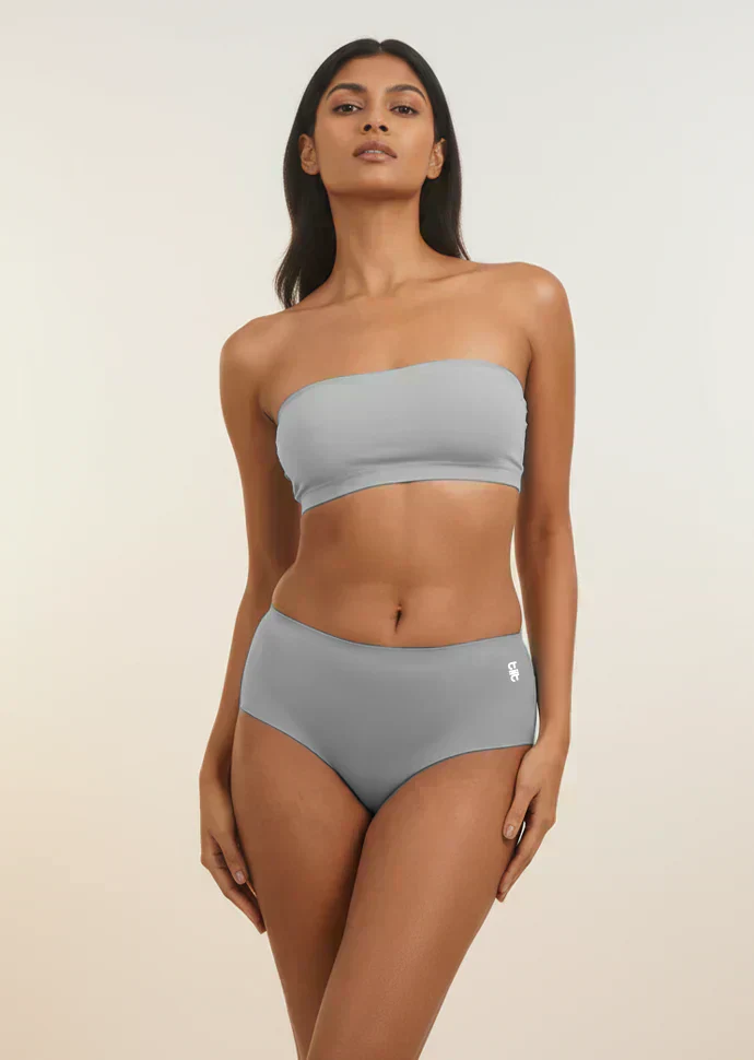 4 Pack - Grey Seamless Underwear - Image 6