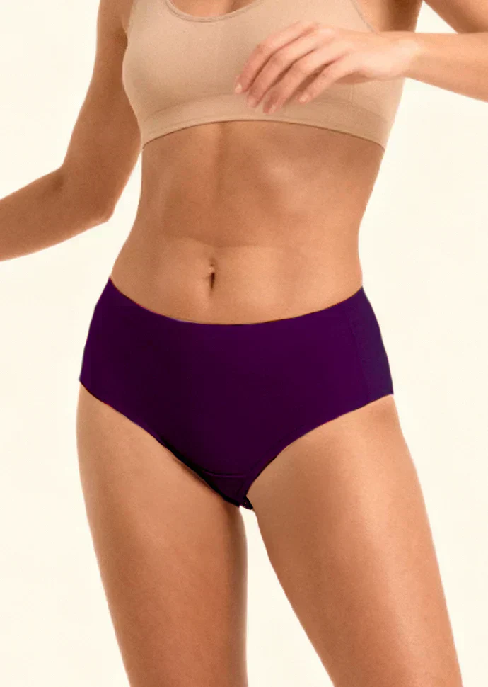 5 Pack - Violet Mid-waist Absorbent Underwear - Image 7