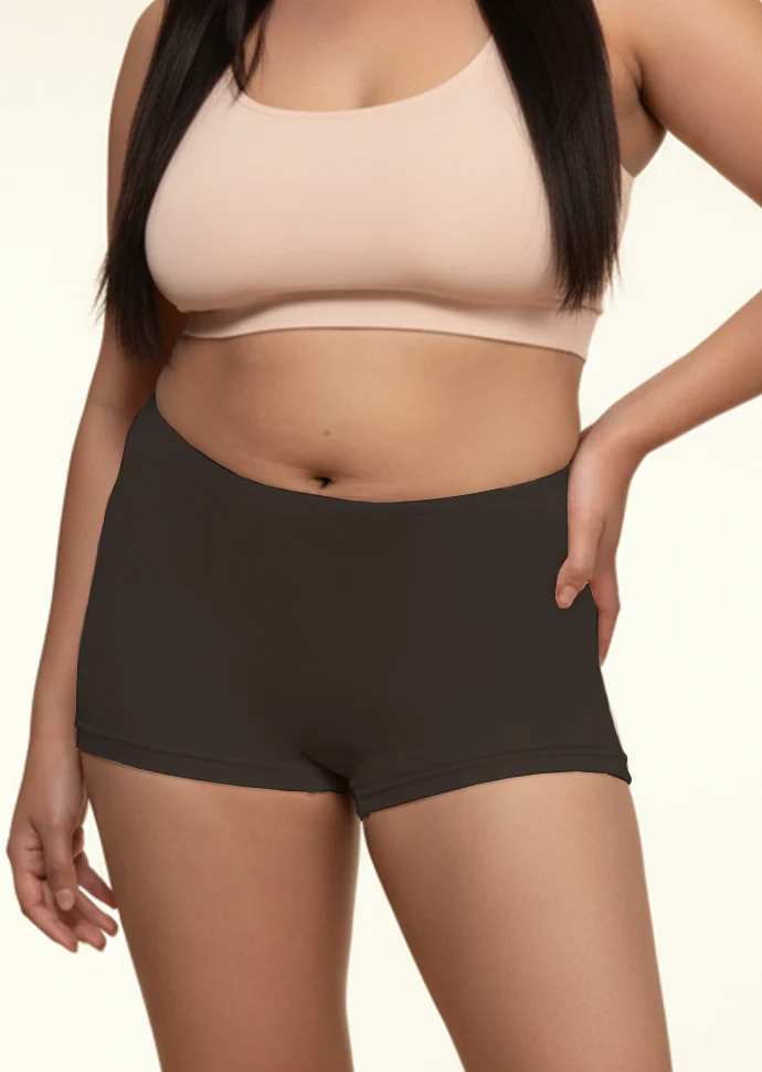 6 Pack - Black Absorbent Boyshorts - Image 4