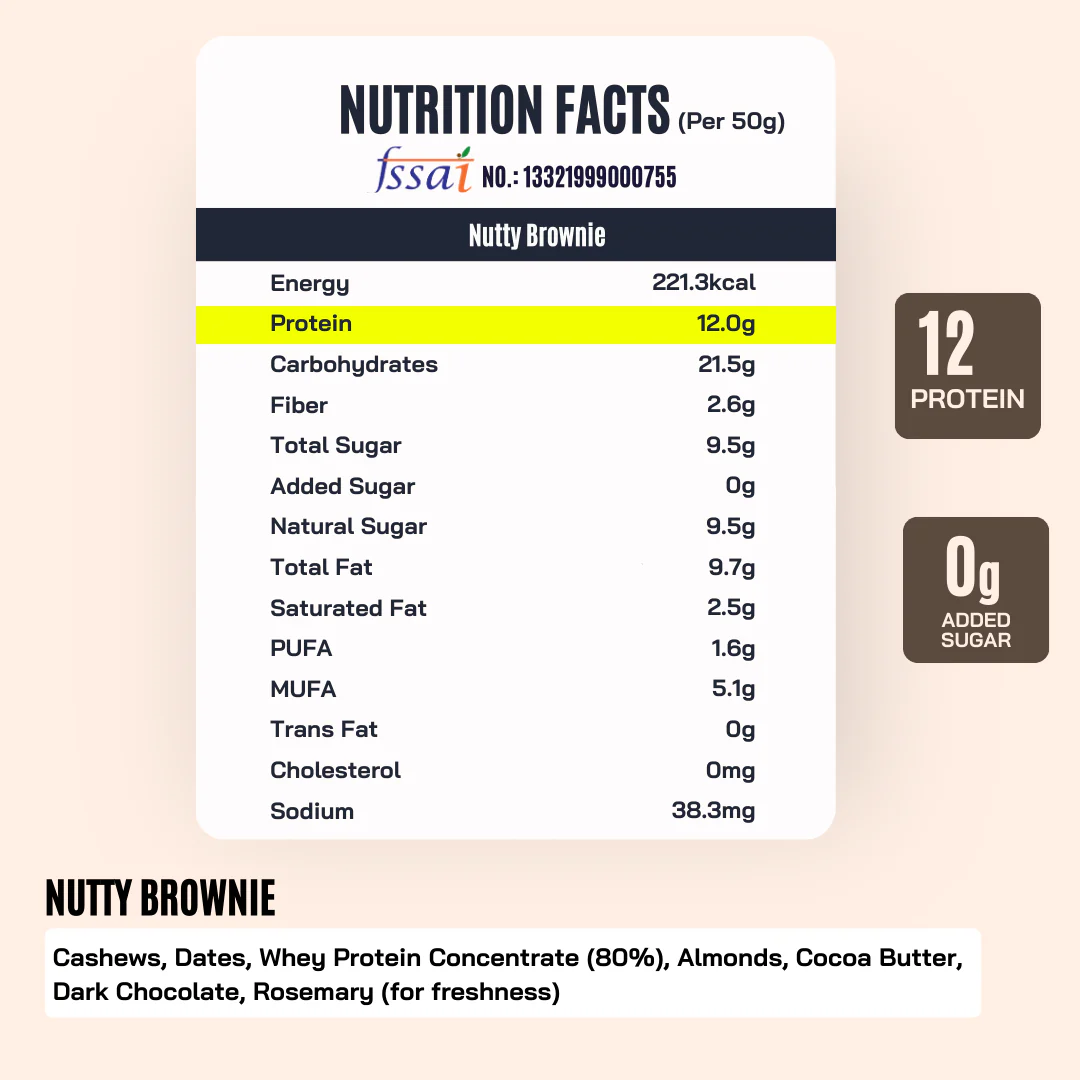 7x Malai Kulfi Sachets (50g) + 1 White Choco PB (400g)+ Nutty Brownies (FREE!) - Image 2