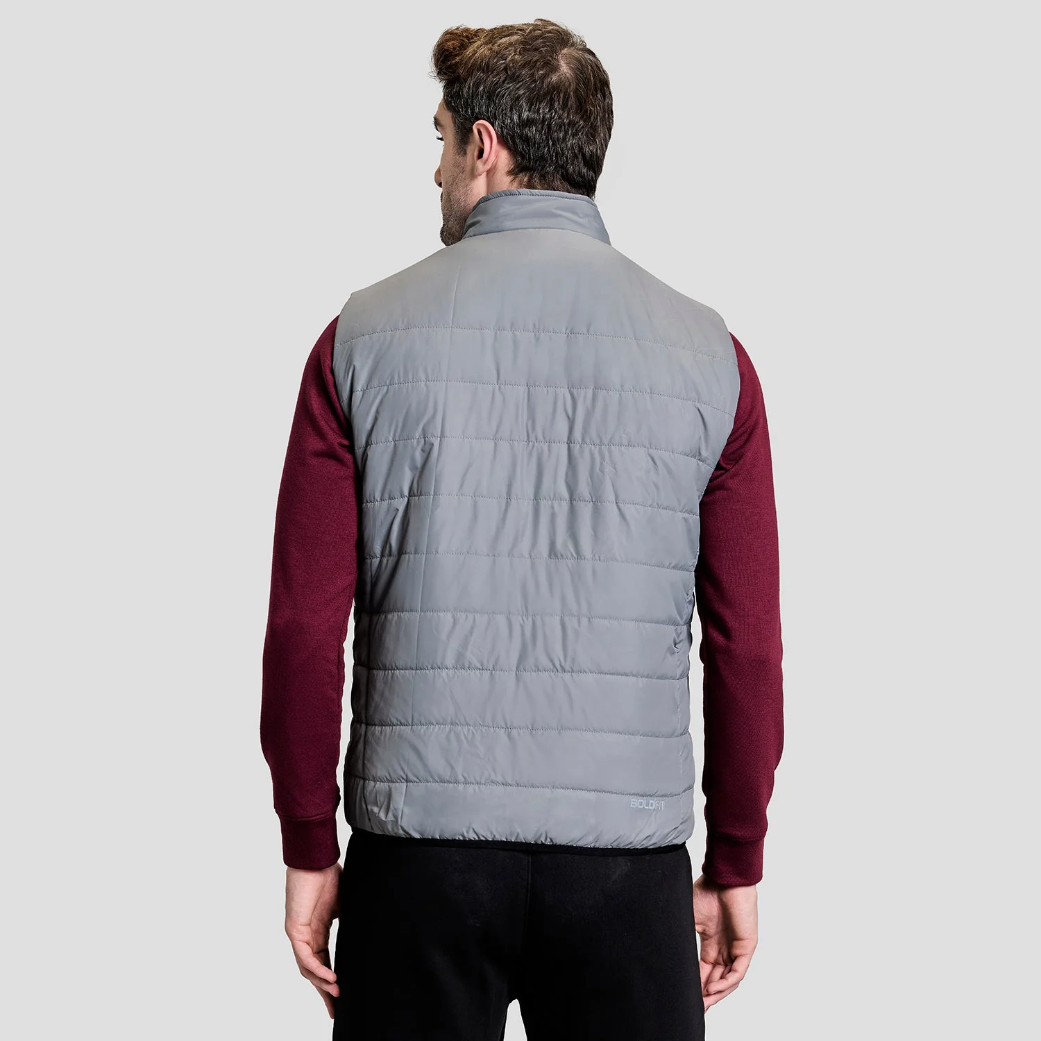 Alpine Mens Sleeveless Jacket - Grey - Image 3