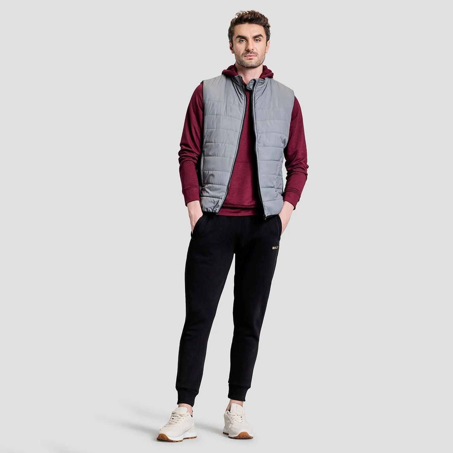 Alpine Mens Sleeveless Jacket - Grey - Image 6