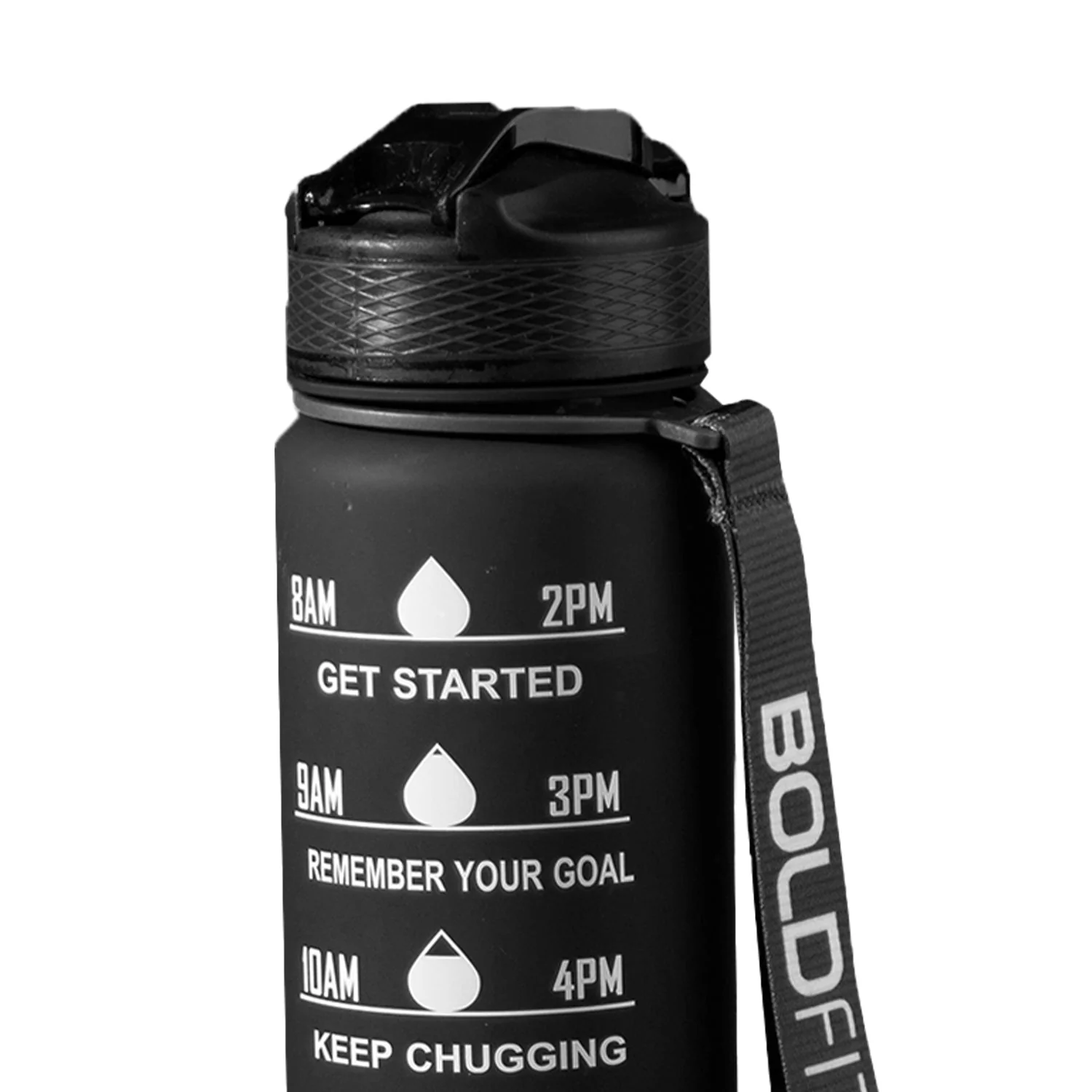 Aqua Motivational Bottle Black - 1L - Image 5