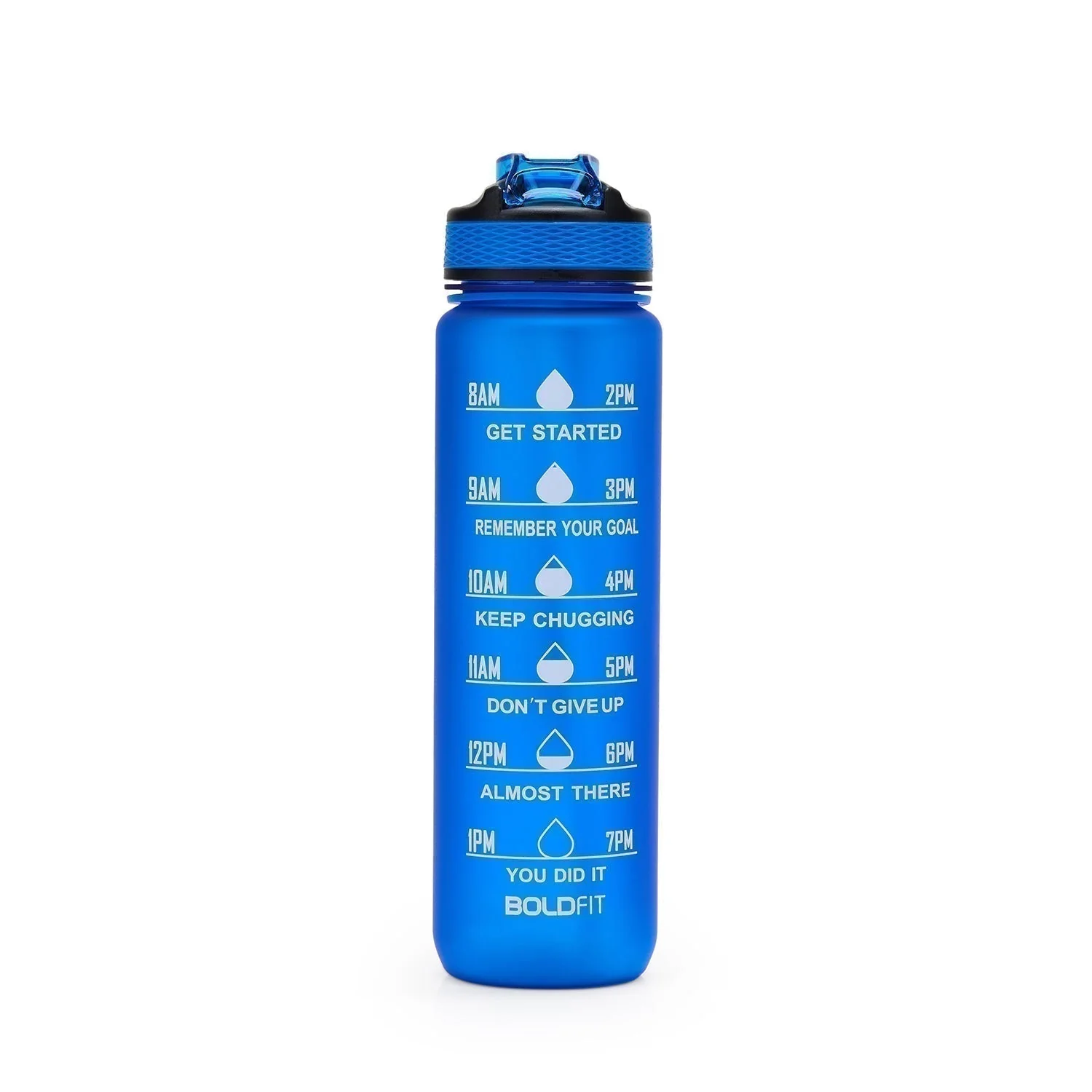 Aqua Motivational Bottle Blue - 1L - Image 2