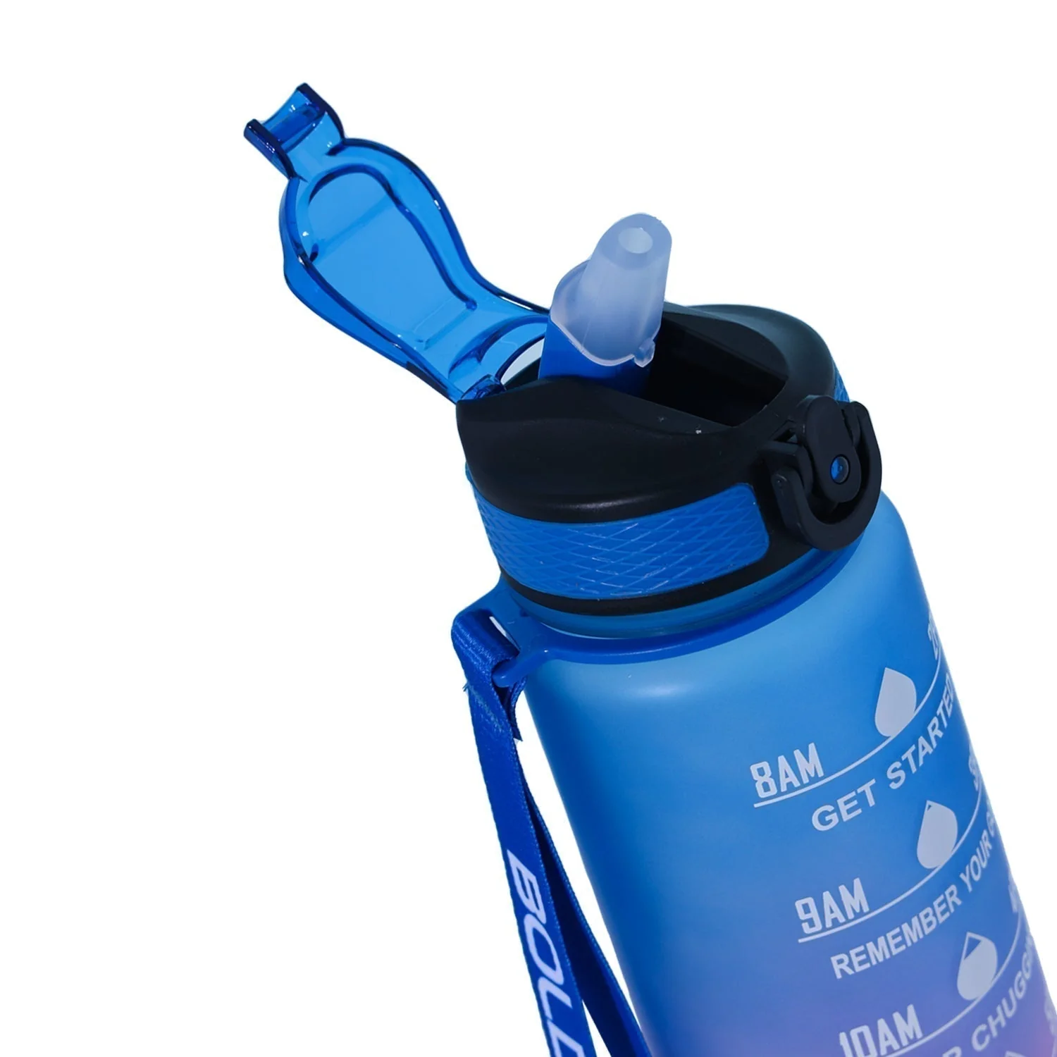 Aqua Motivational Bottle Fuchsia Blue - 1L - Image 3