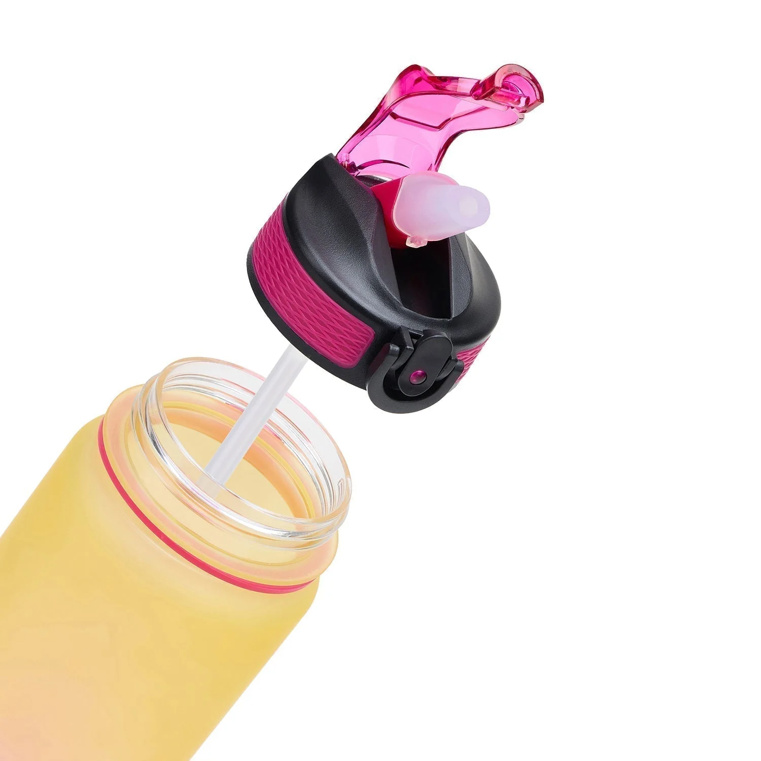 Aqua Motivational Bottle Yellow Pink - 1L - Image 3