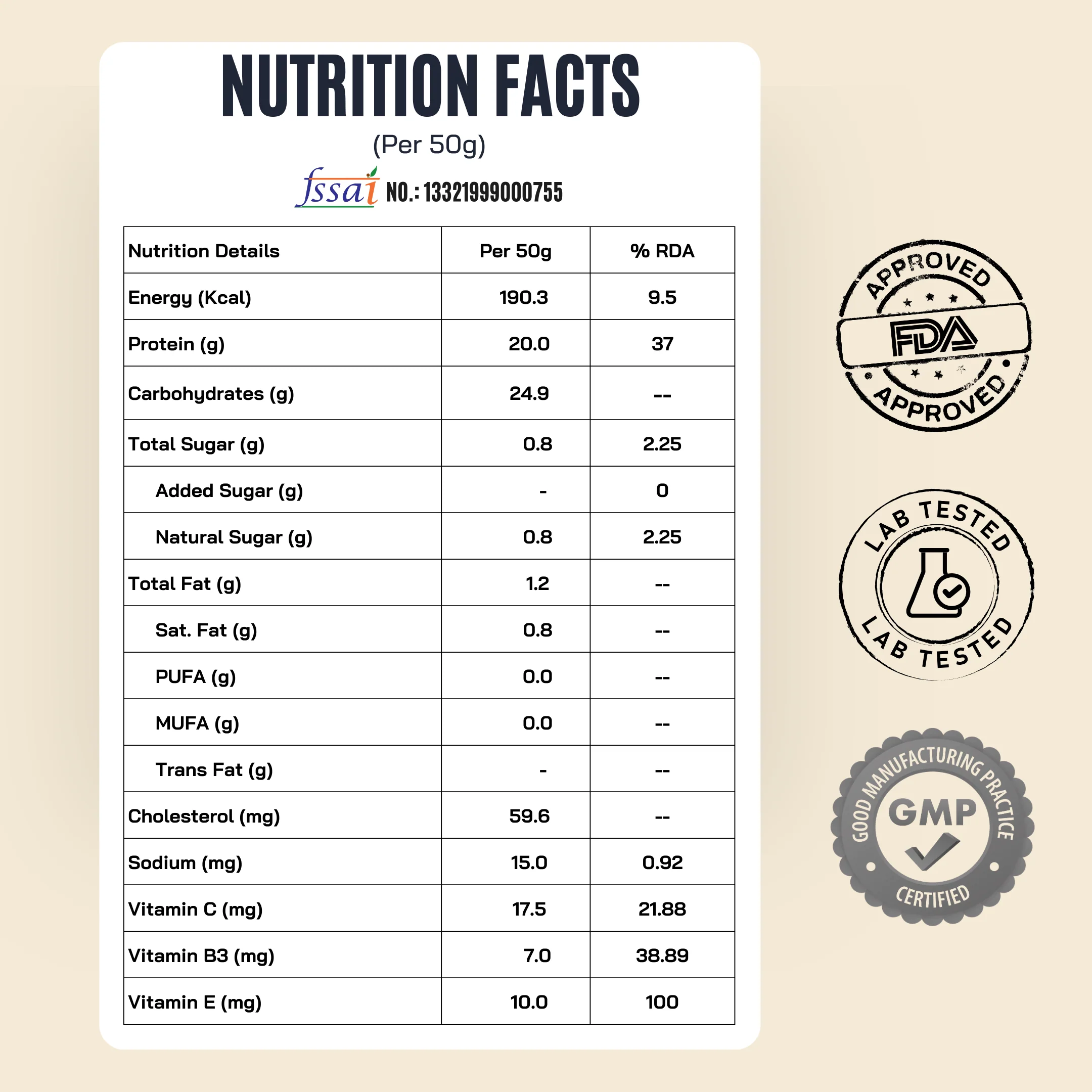 Assorted Protein Sachet Pack – Chocolate x 2 & Malai Kulfi x 2 - Image 2