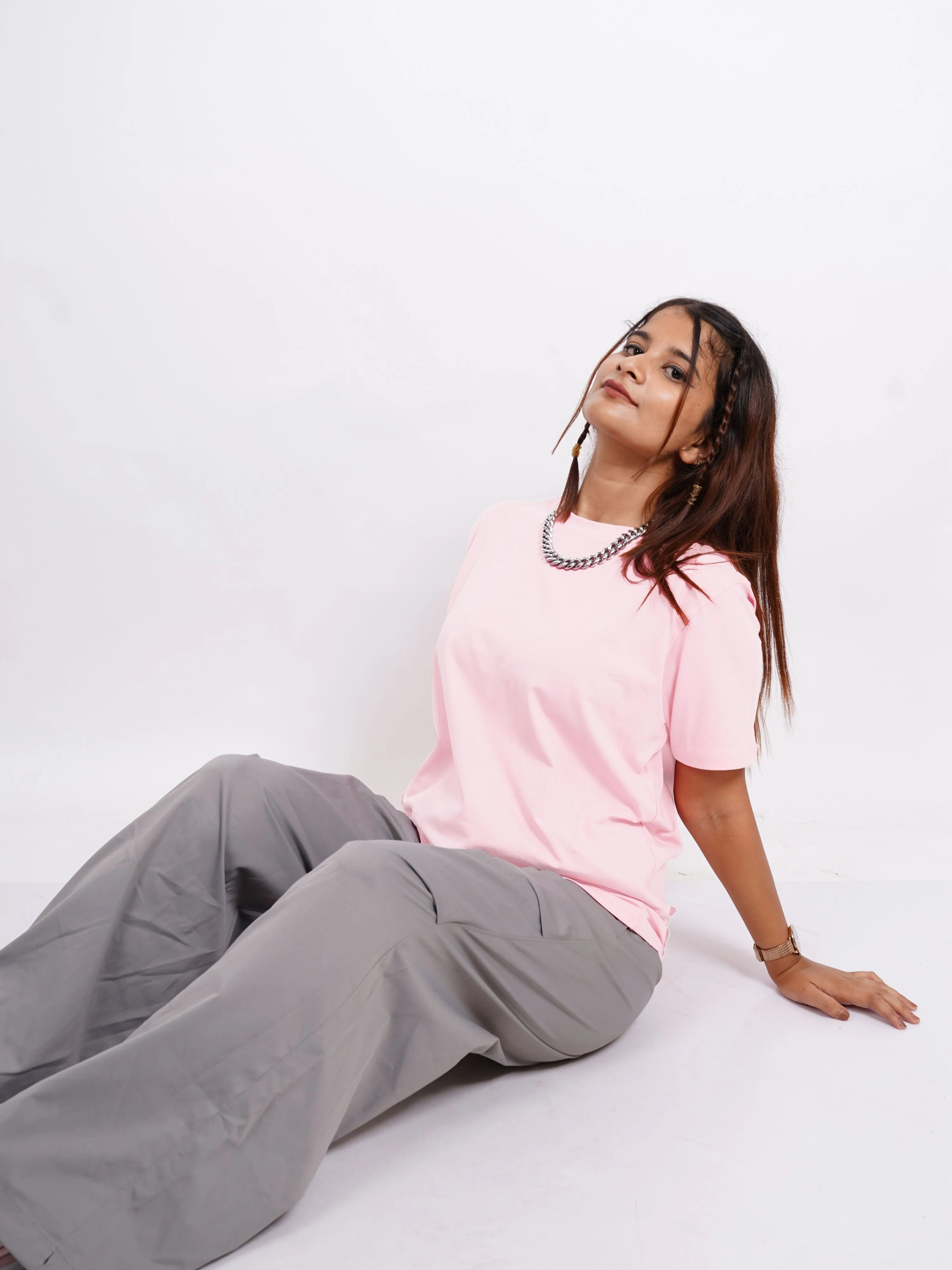 Basic : Burger Bae Round Neck Regular Fit Tee For Men and Women - Image 24