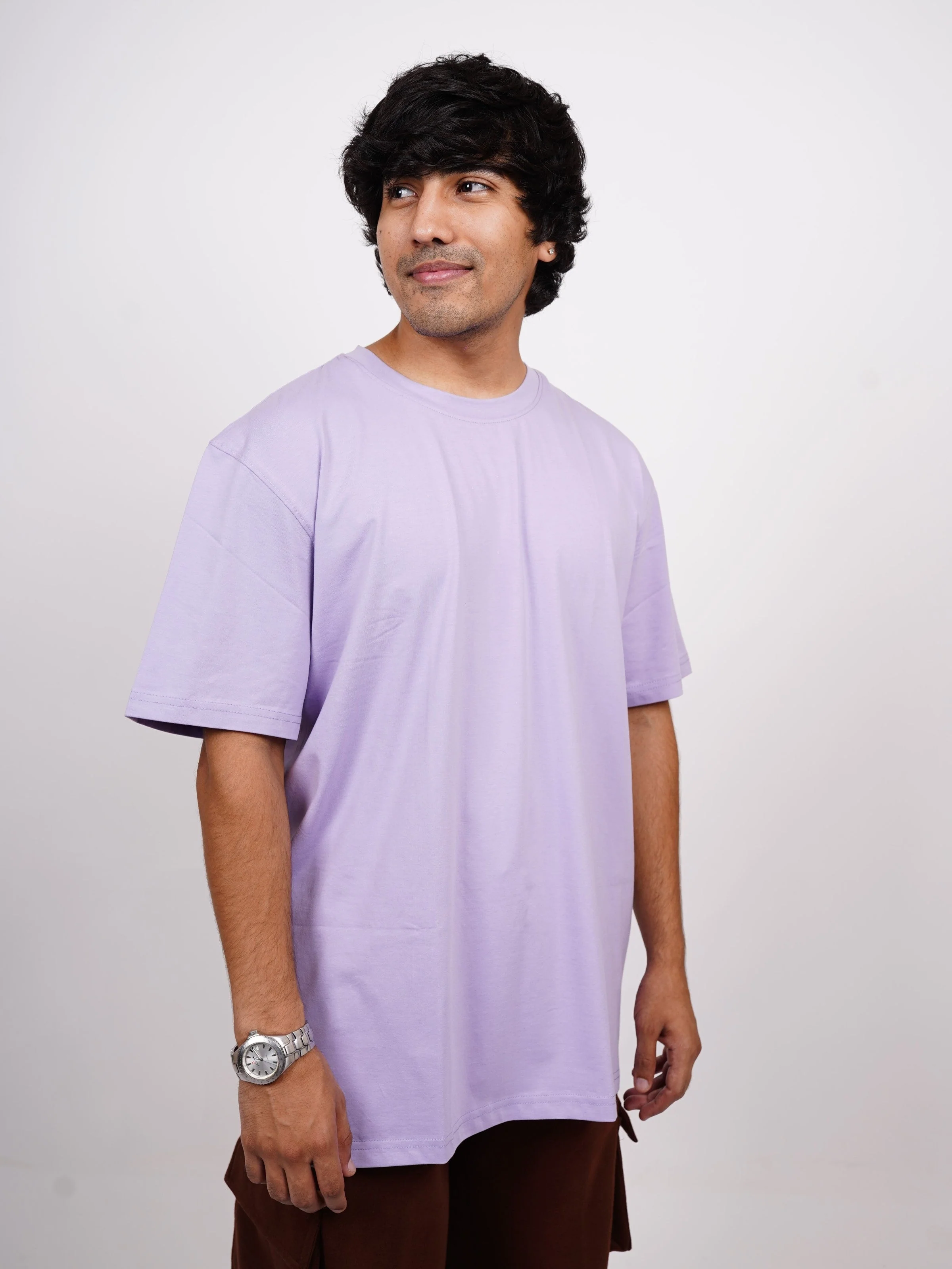 Basic : Burger Bae Round Neck Regular Fit Tee For Men and Women - Image 29