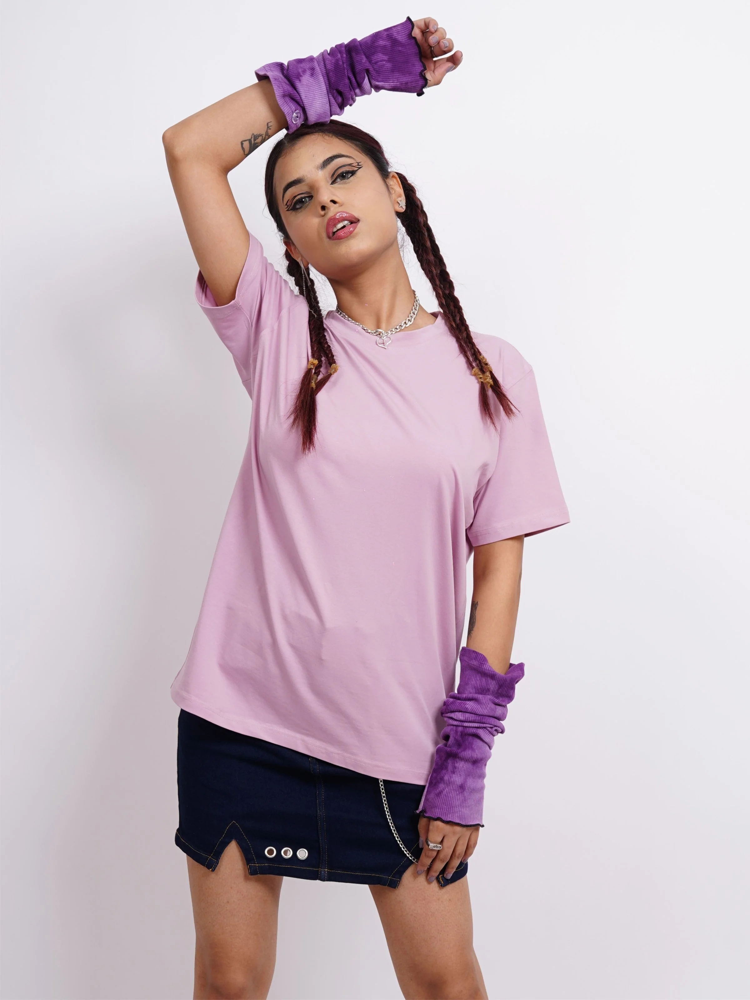 Basic : Burger Bae Round Neck Regular Fit Tee For Men and Women - Image 30
