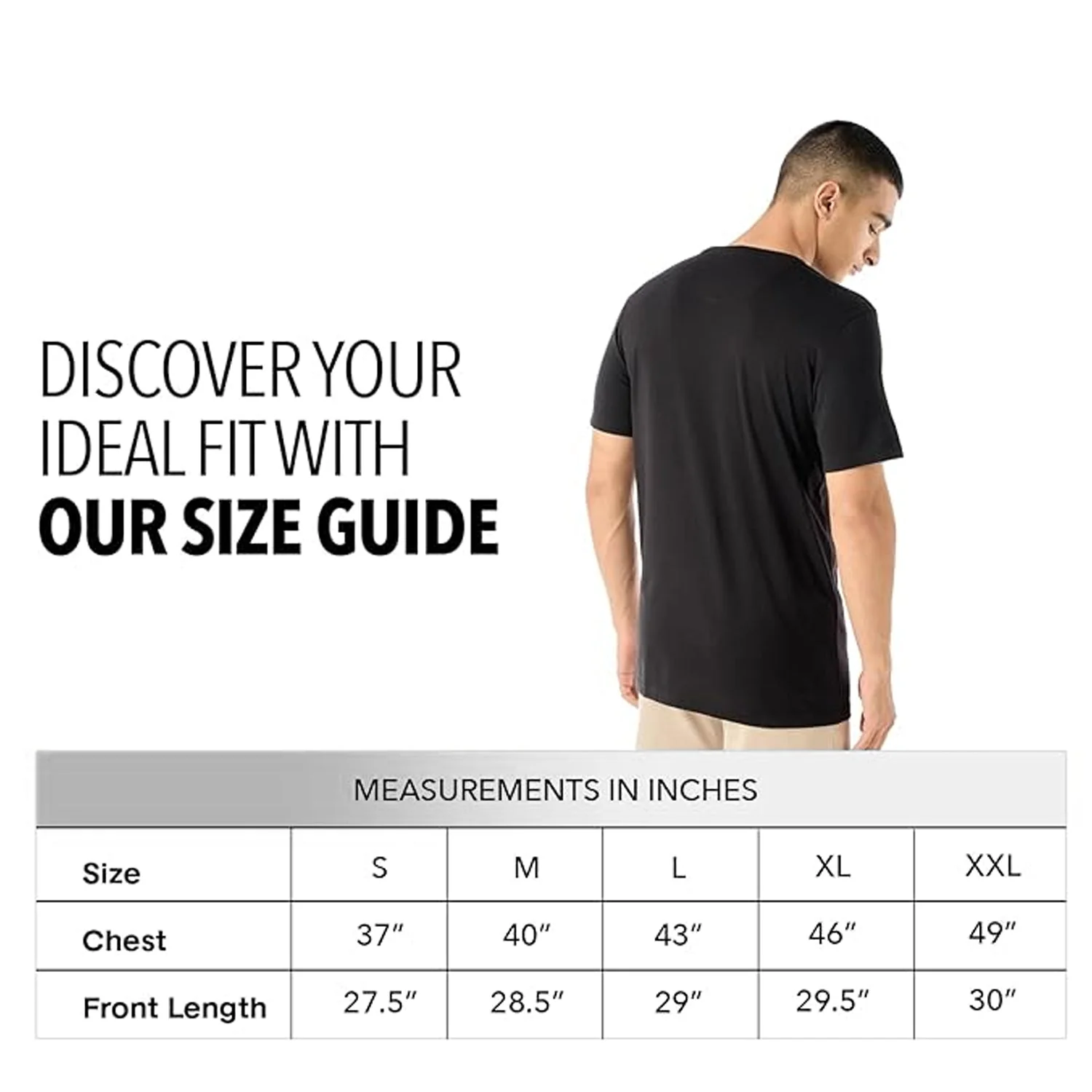 Basic Essential Mens T-Shirt - Black - Image 8