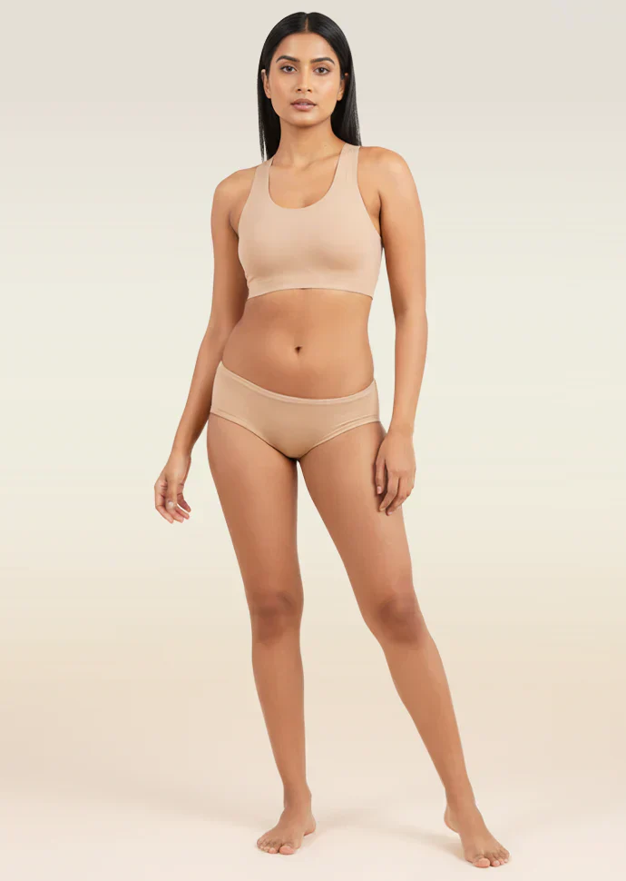 Beige Low-waist Absorbent Underwear - Image 7