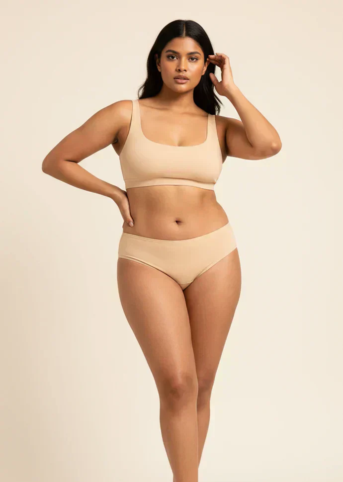 Beige Low-waist Absorbent Underwear - Image 8