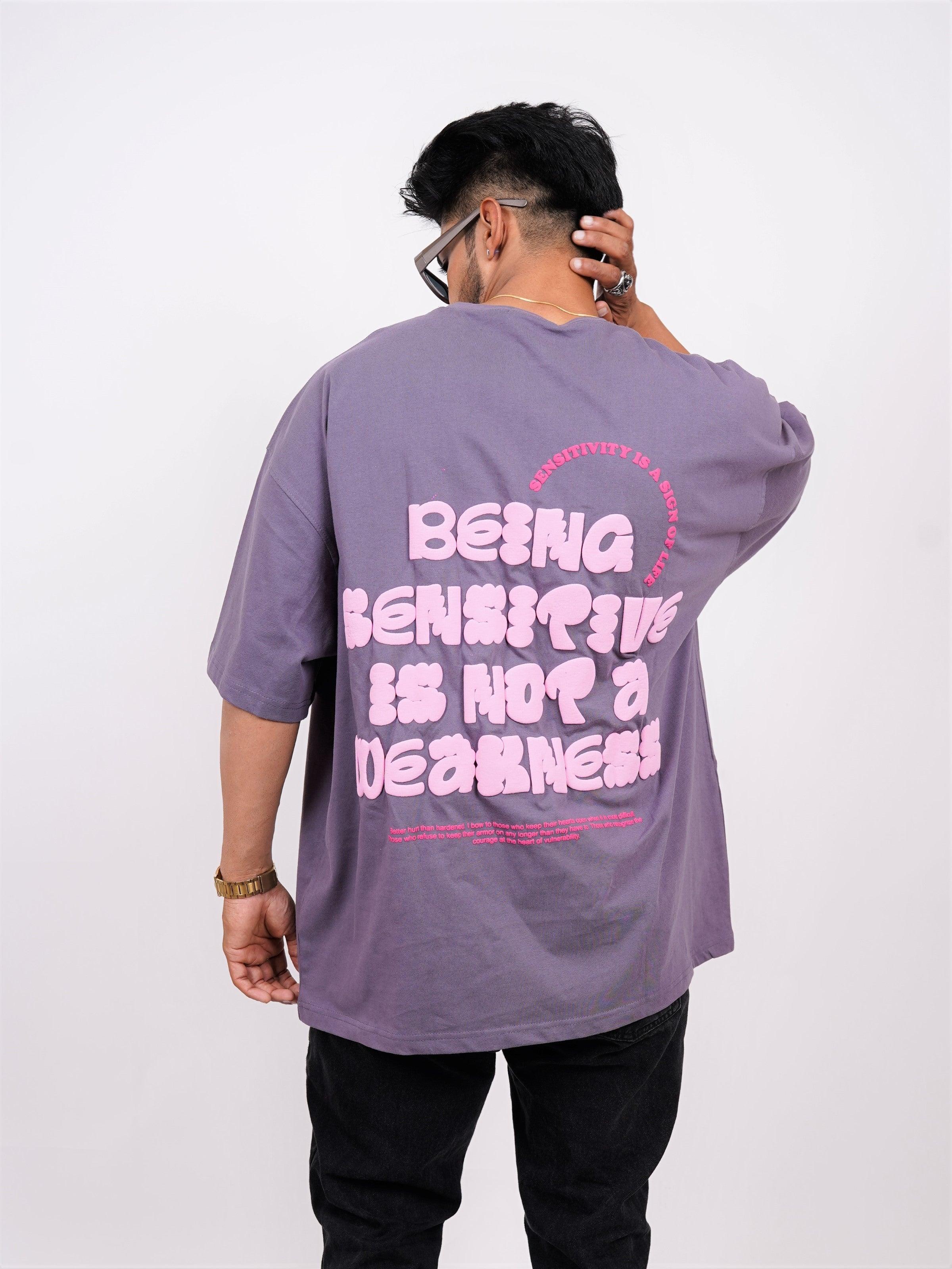 Being Sensitive Is Not A Weakness Drop:Sleeved Tee For Men and Women - Image 3
