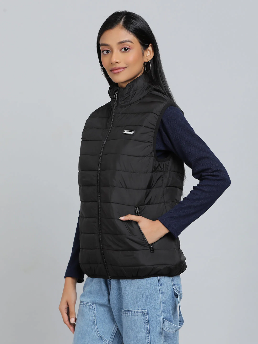Benne Sleeveless Bomber Jacket - Image 3
