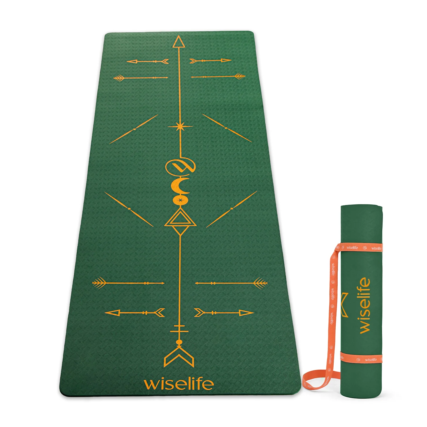 BOHO Alignment TPE Yoga Mat - 8MM - Image 2