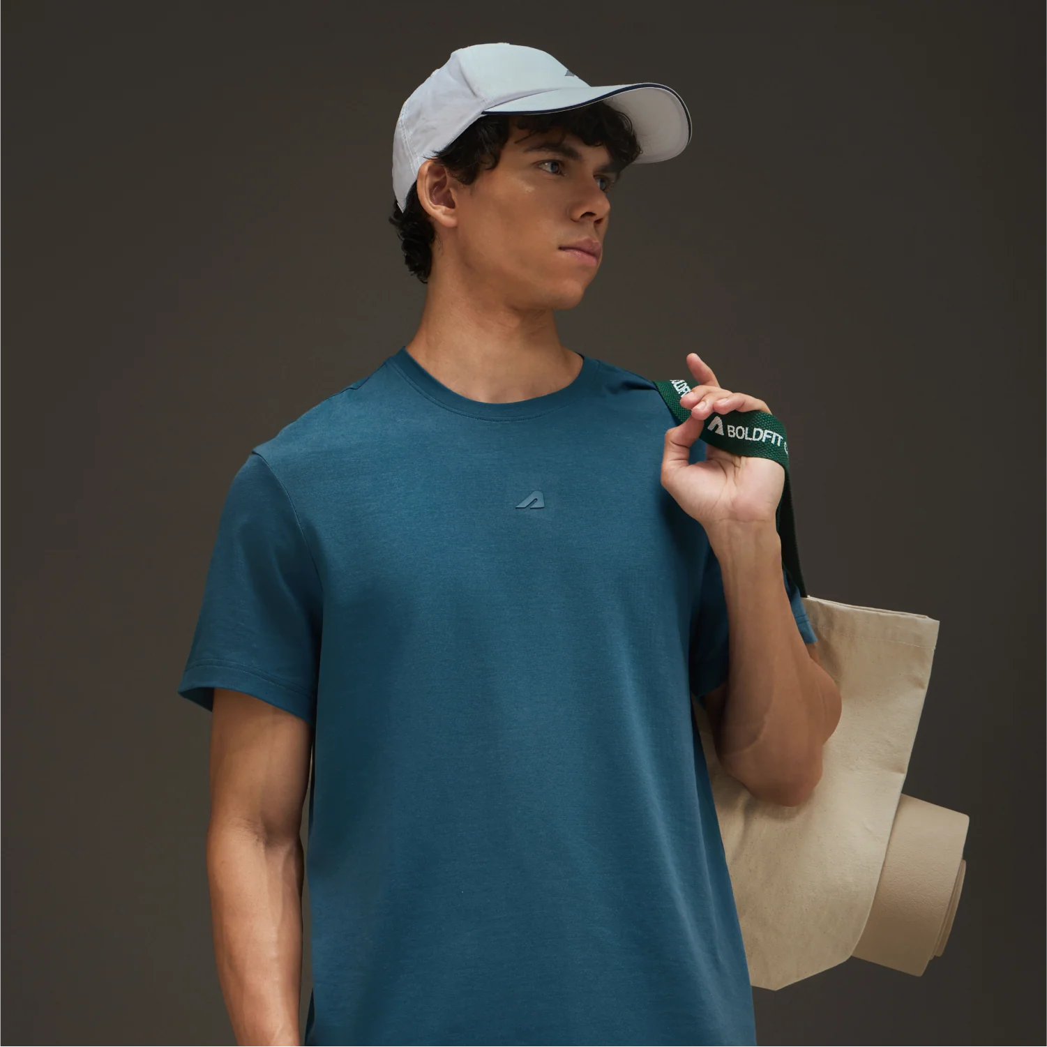 Essential Cotton T-Shirt Airforce Blue - Image 5