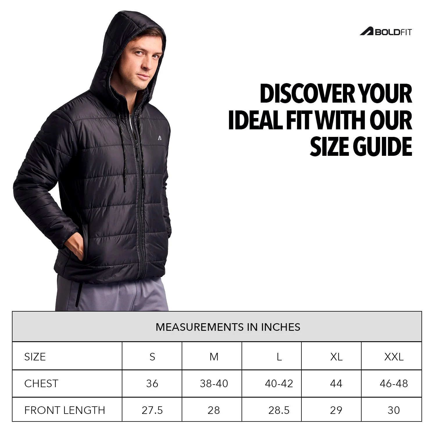 Sherpa Nylon Puffer Jacket - Black - Image 5
