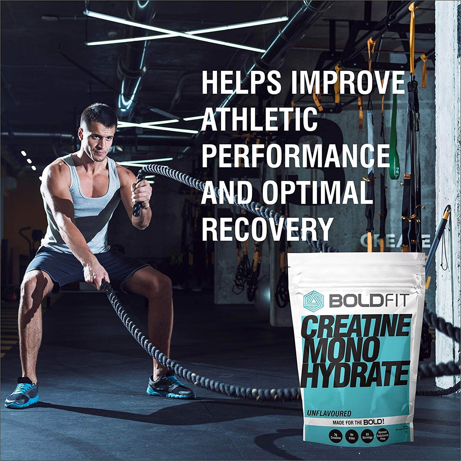Boldfit Unflavoured Creatine Monohydrate Powder - Image 3
