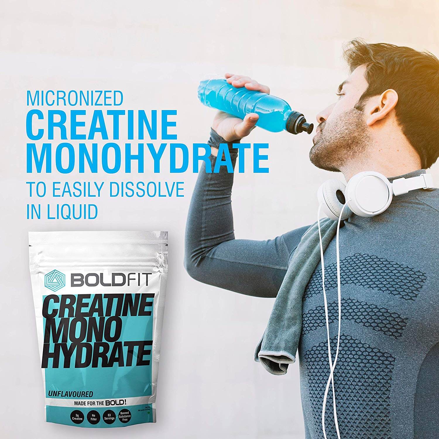 Boldfit Unflavoured Creatine Monohydrate Powder - Image 4