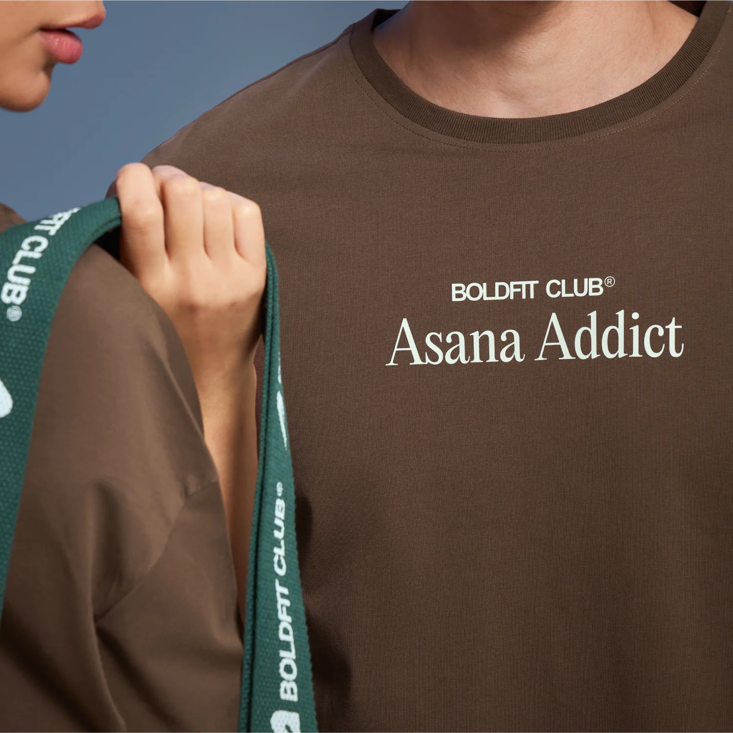Graphic Tee Unisex Brown- Asana Addict - Image 5