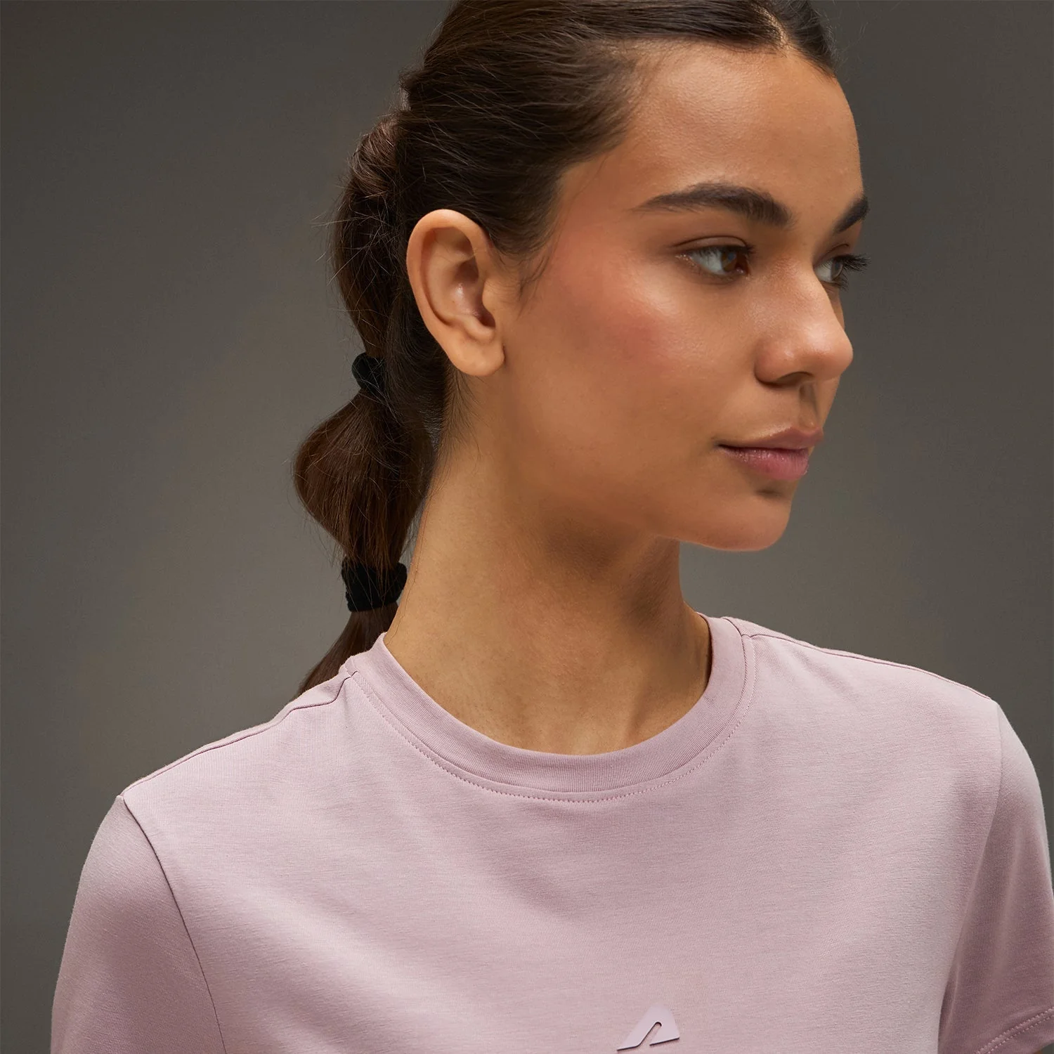 Women Essential Flared Cotton T-Shirt Soft Pink - Image 2