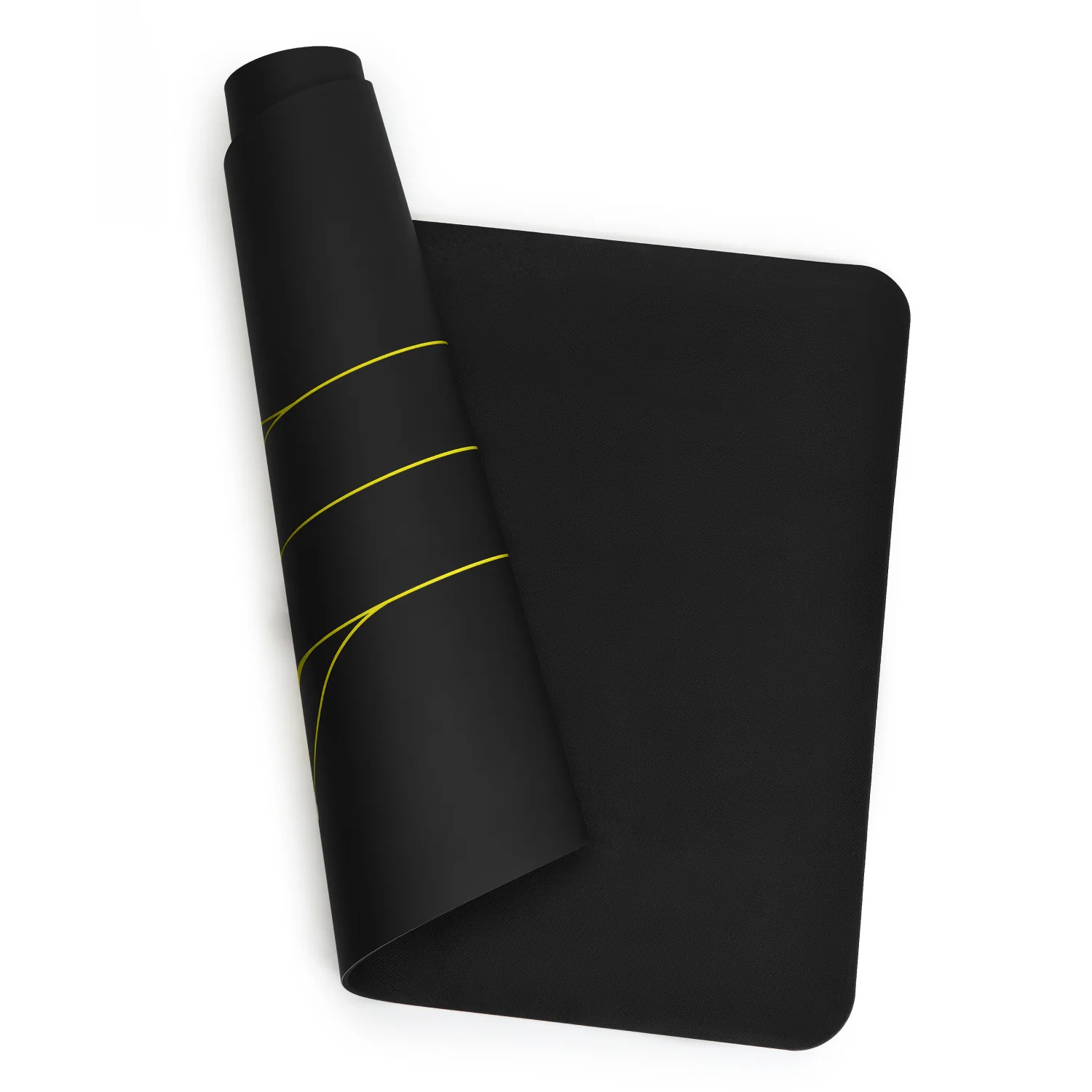Butterfly 5mm Yoga Mat - Black - Image 2