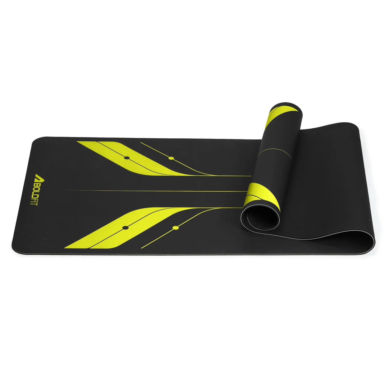 Butterfly 5mm Yoga Mat - Black - Image 3