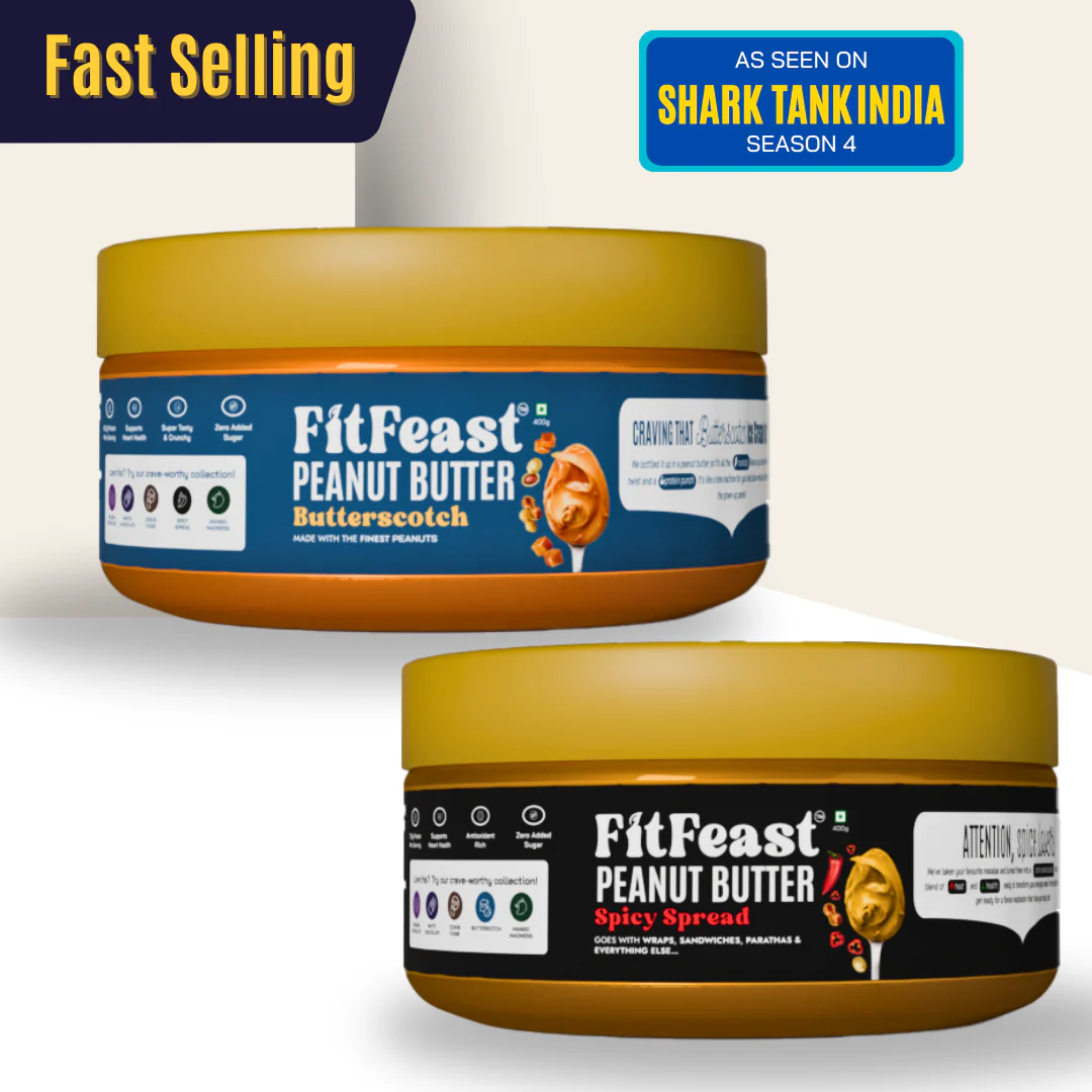 Butterscotch & Spicy Spread Peanut Butter Combo (150g Each)