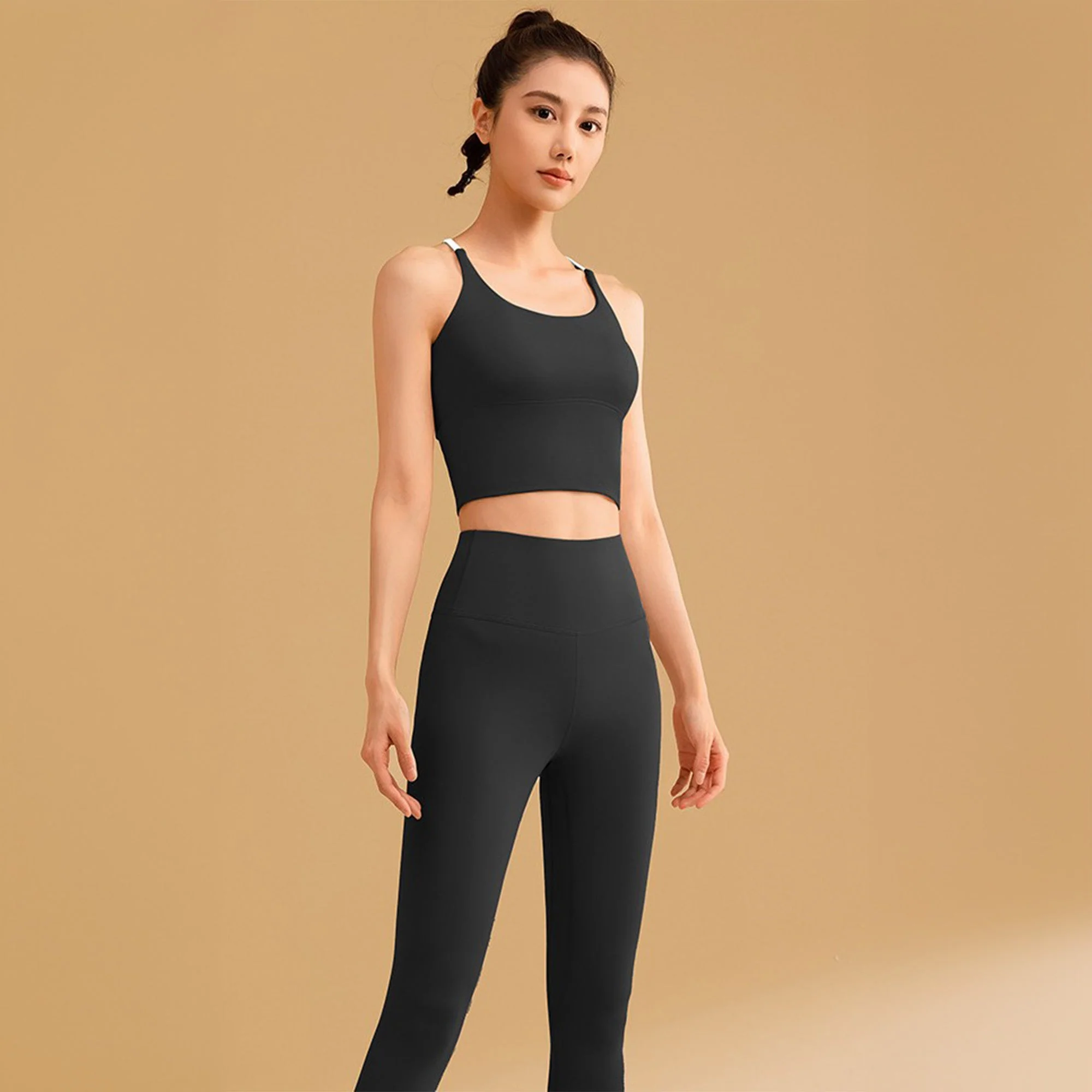 Chiclo Flared Pants With Padded Top Workout Set - Image 5