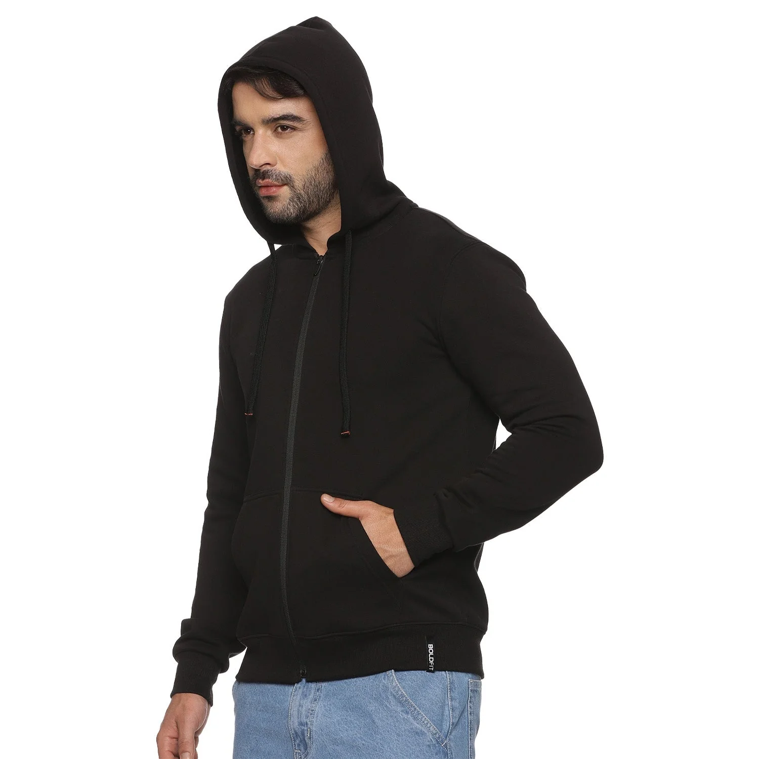 Classic Mens Hoodie - Black - Image 8