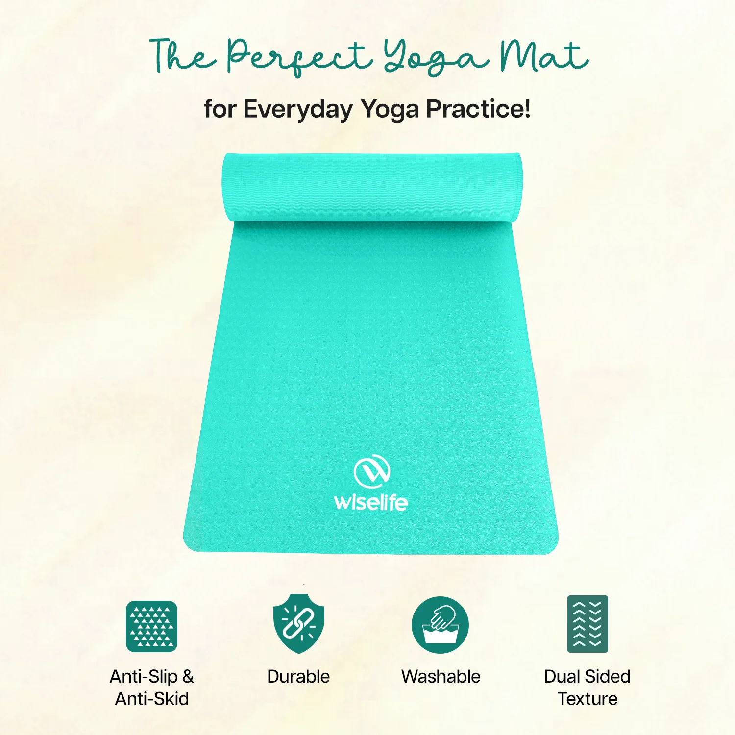 Classic TPE Yoga Mat - 10mm - Image 39
