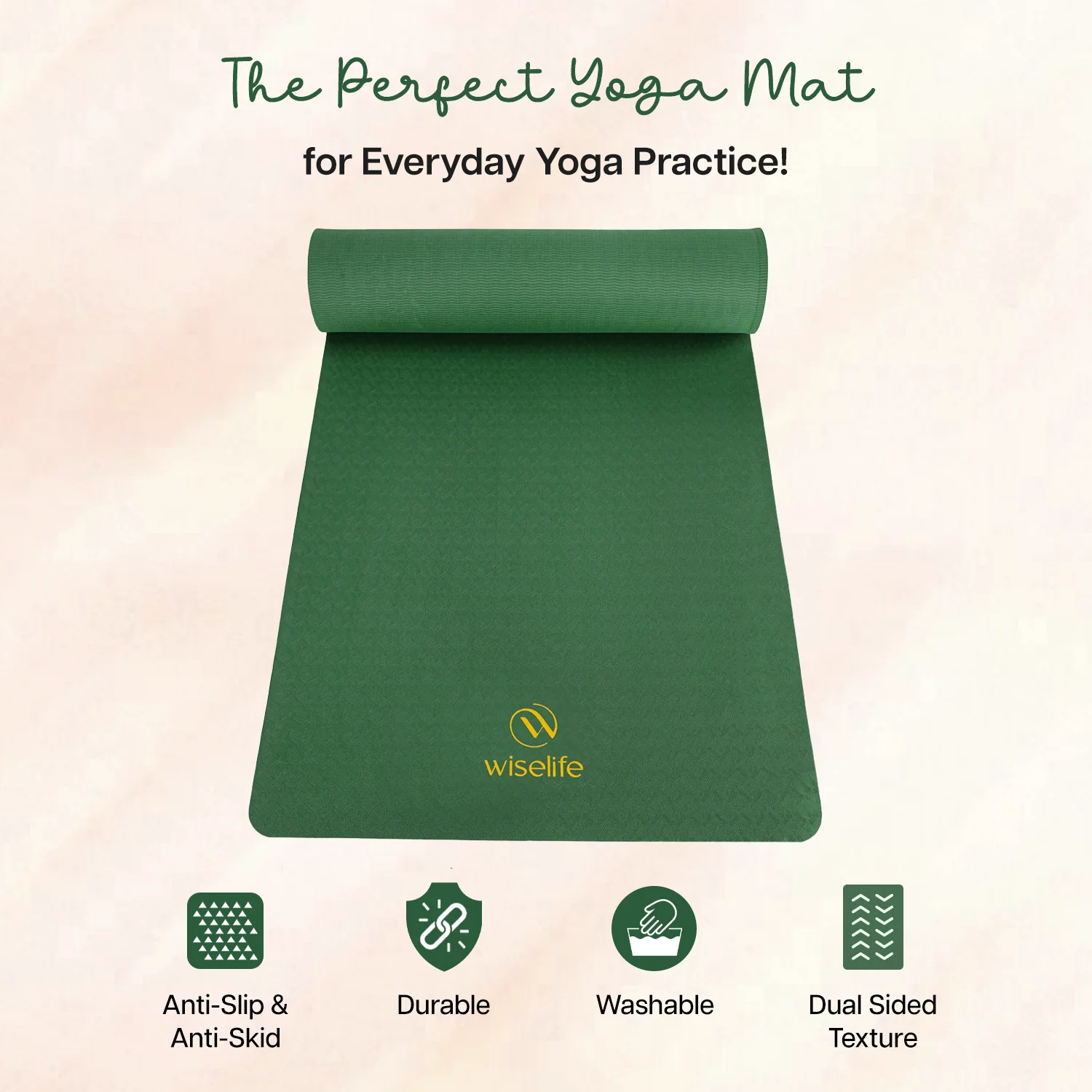 Classic TPE Yoga Mat - 10mm - Image 6