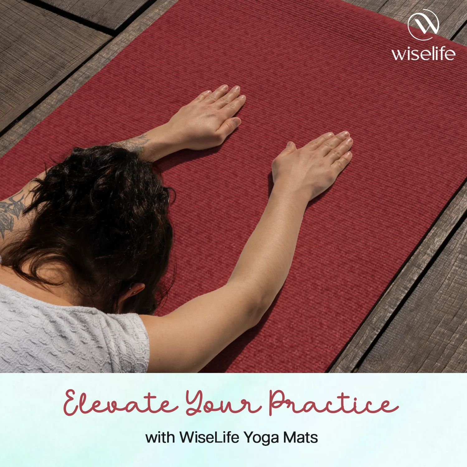 Classic TPE Yoga Mat - (6MM) - Image 9