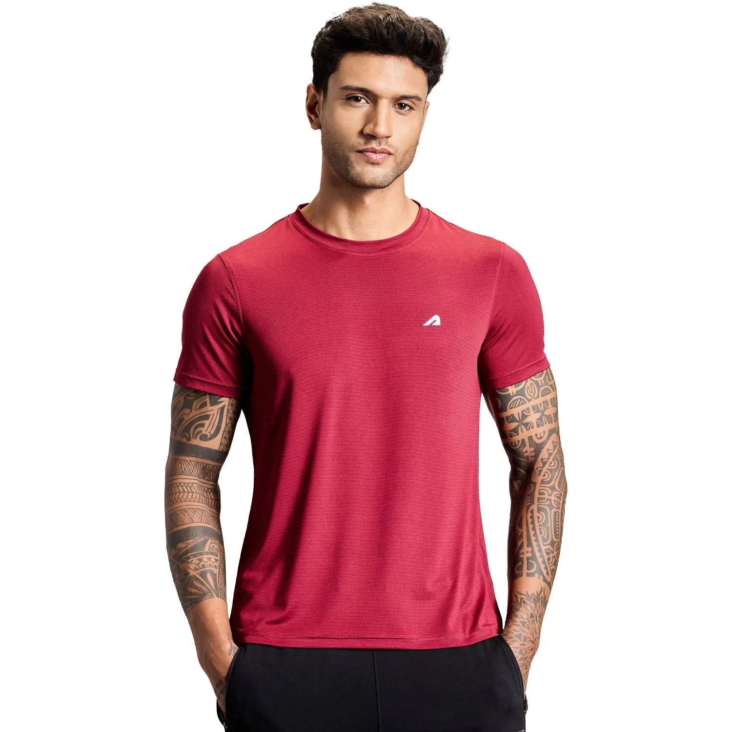 Core Tee Mens Active Tee - Red