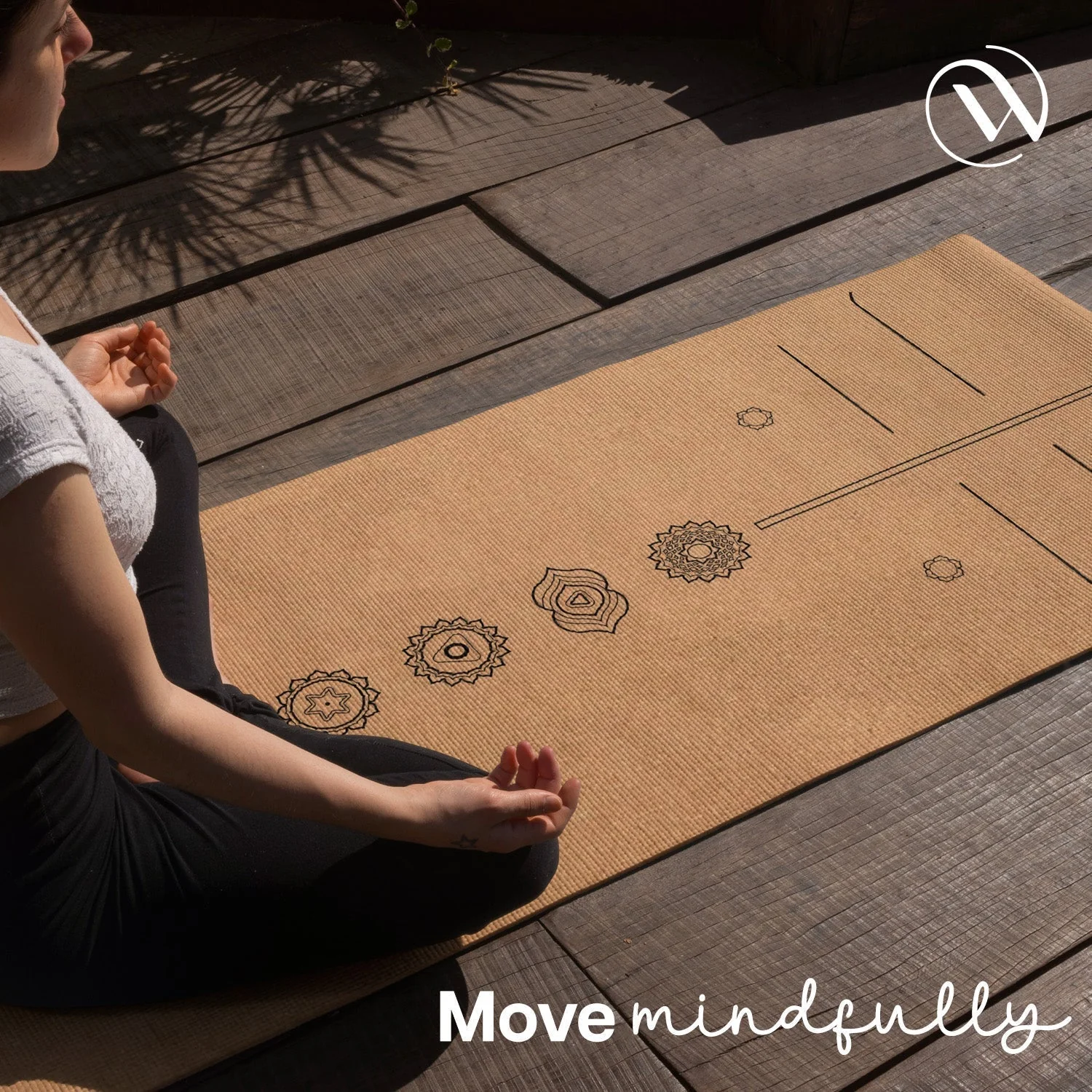Cork & Natural Rubber Yoga Mat - Image 16