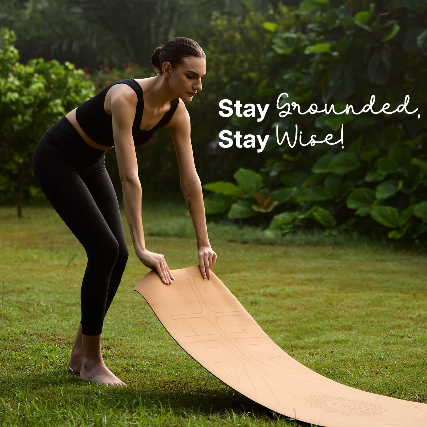 Cork & Natural Rubber Yoga Mat - Image 8