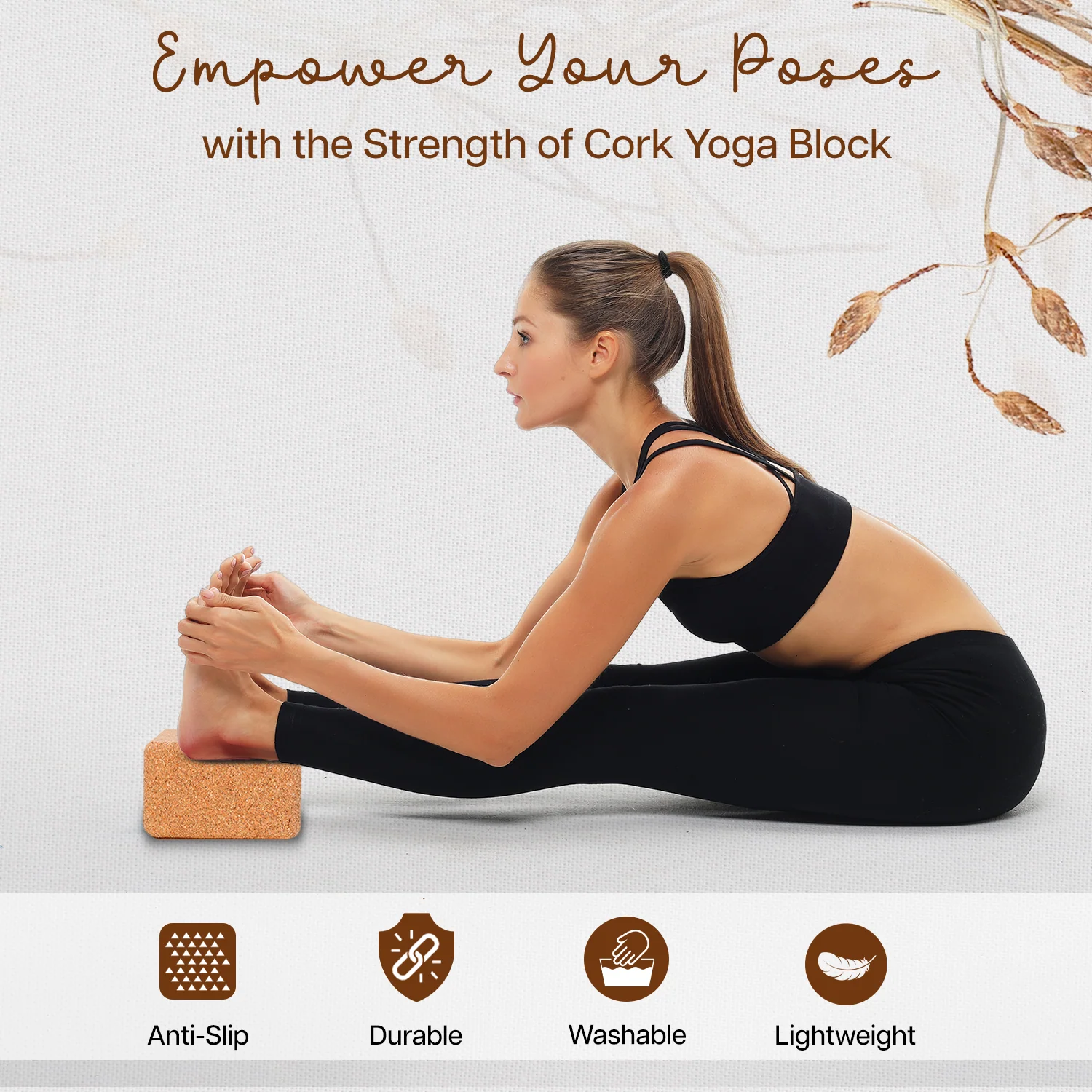 Cork Yoga Blocks - Set of 2 - Image 3