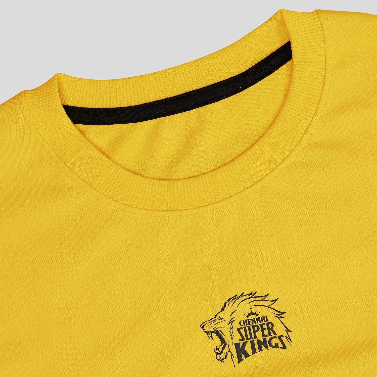 CSK X Boldfit Oversized Tee for Men - Yellow, Rutu31 - Image 3