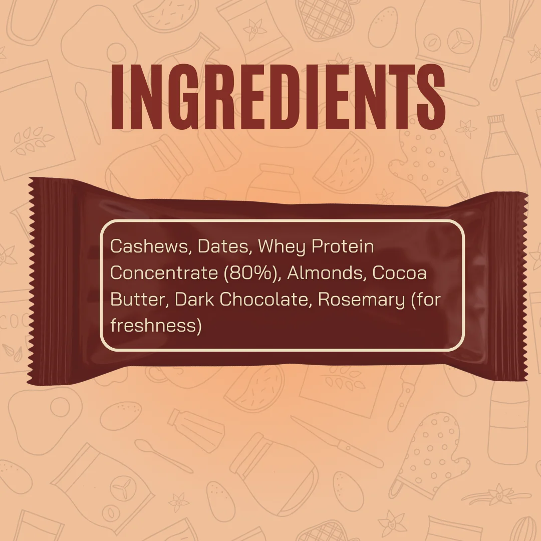 Dessert Protein Bar – Nutty Brownie (Single Bar) - Image 2