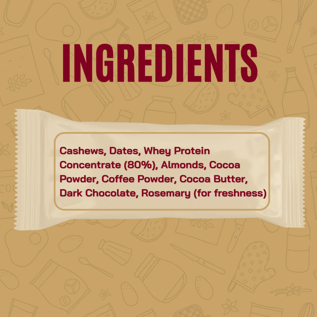 Dessert Protein Bars – Mocha Boost (Single Bar) - Image 3