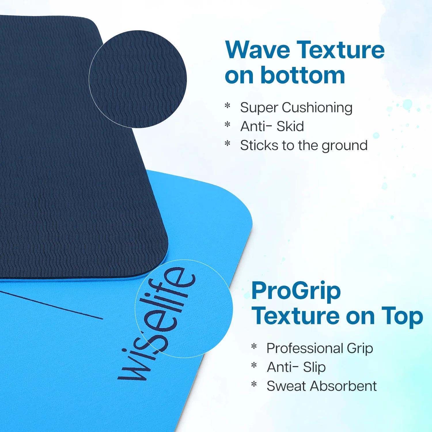 Dual Layer Alignment TPE Yoga Mat - 6mm - Image 25