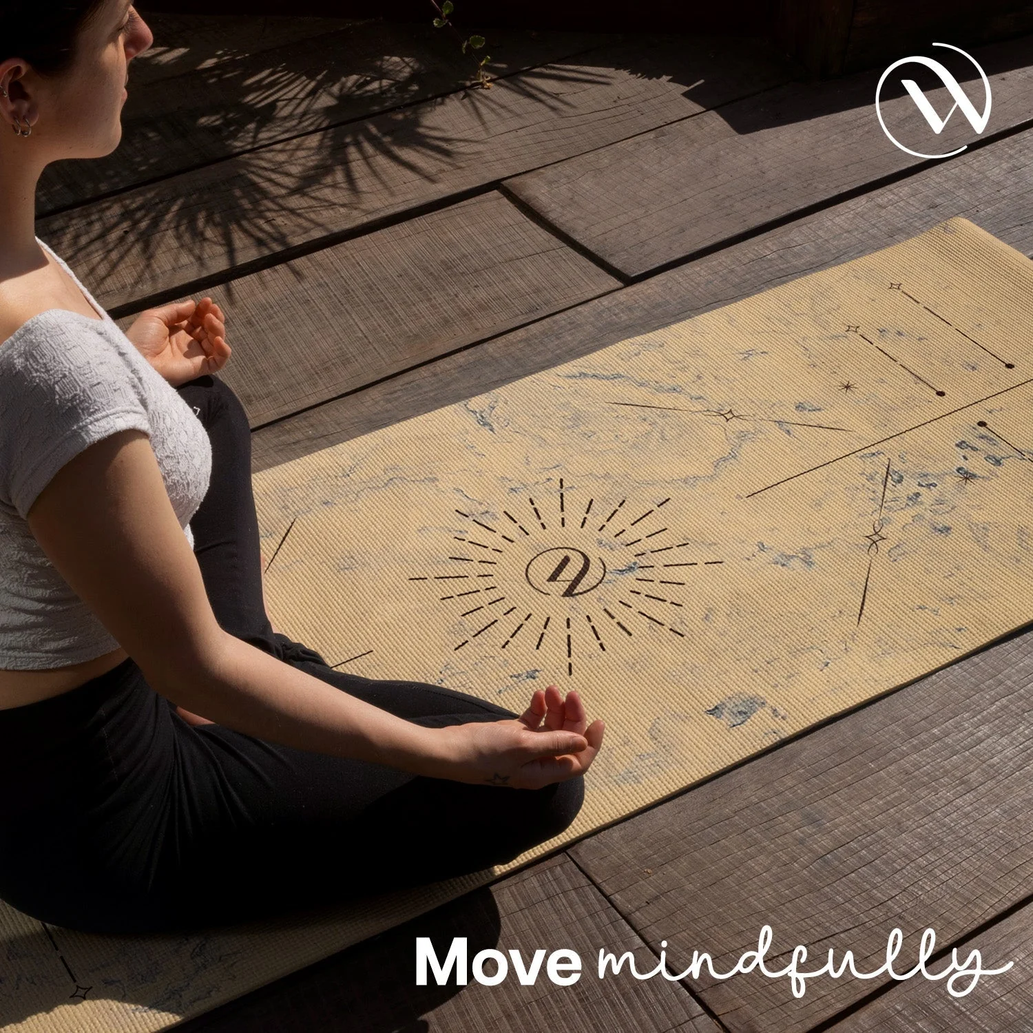 Dual Layer Alignment TPE Yoga Mat - 6mm - Image 7