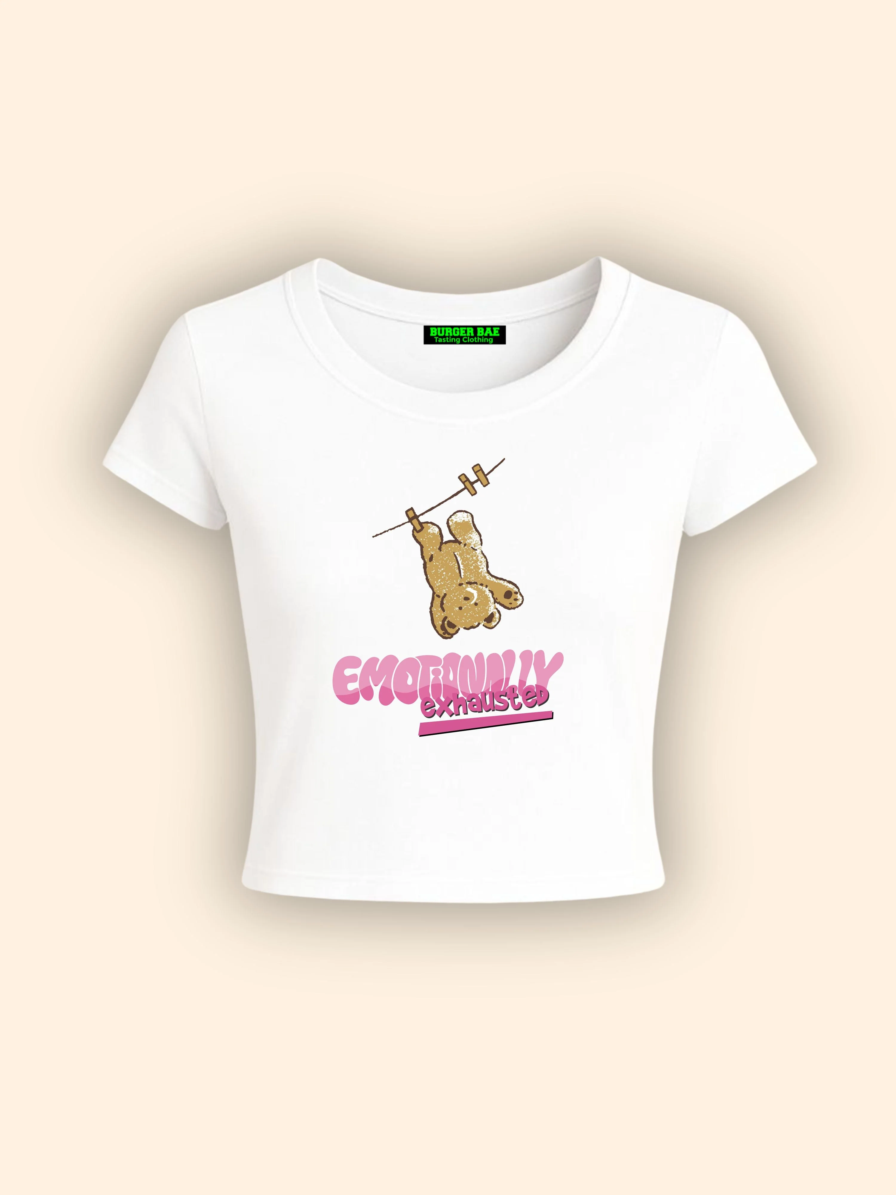 Emotionally Exhausted It Girl Baby tee for Women